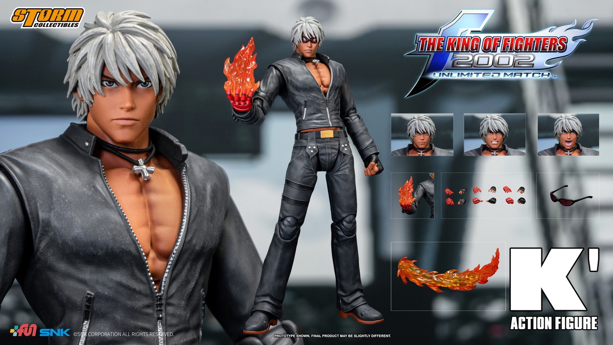 [สั่งจอง] Storm Toys SKKF10 1/12 : King of Fighters - K'