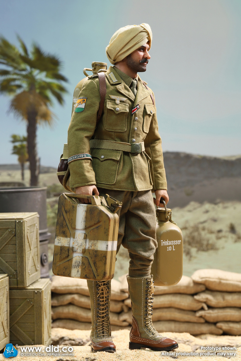 [สั่งจอง]DID D80185 1/6 : WWII German Africa Corps Supply Duty -Ishaan & Panzer Commander - Stauffenberg