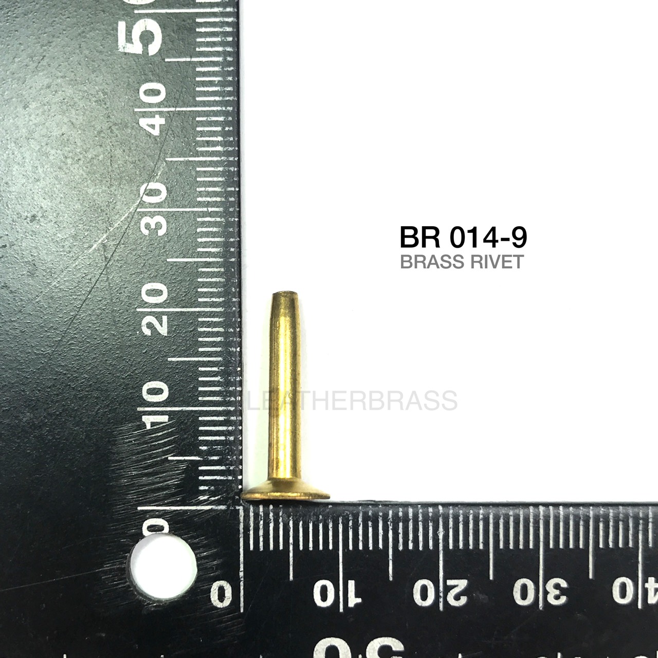 BR014 รีเวท Rivet Brass อะไหล่สำหรับงานกระเป๋าหรือ **แพ็คบรรจุ25ชิ้น*** เนื้อทองเหลืองแท้ leatherbrass