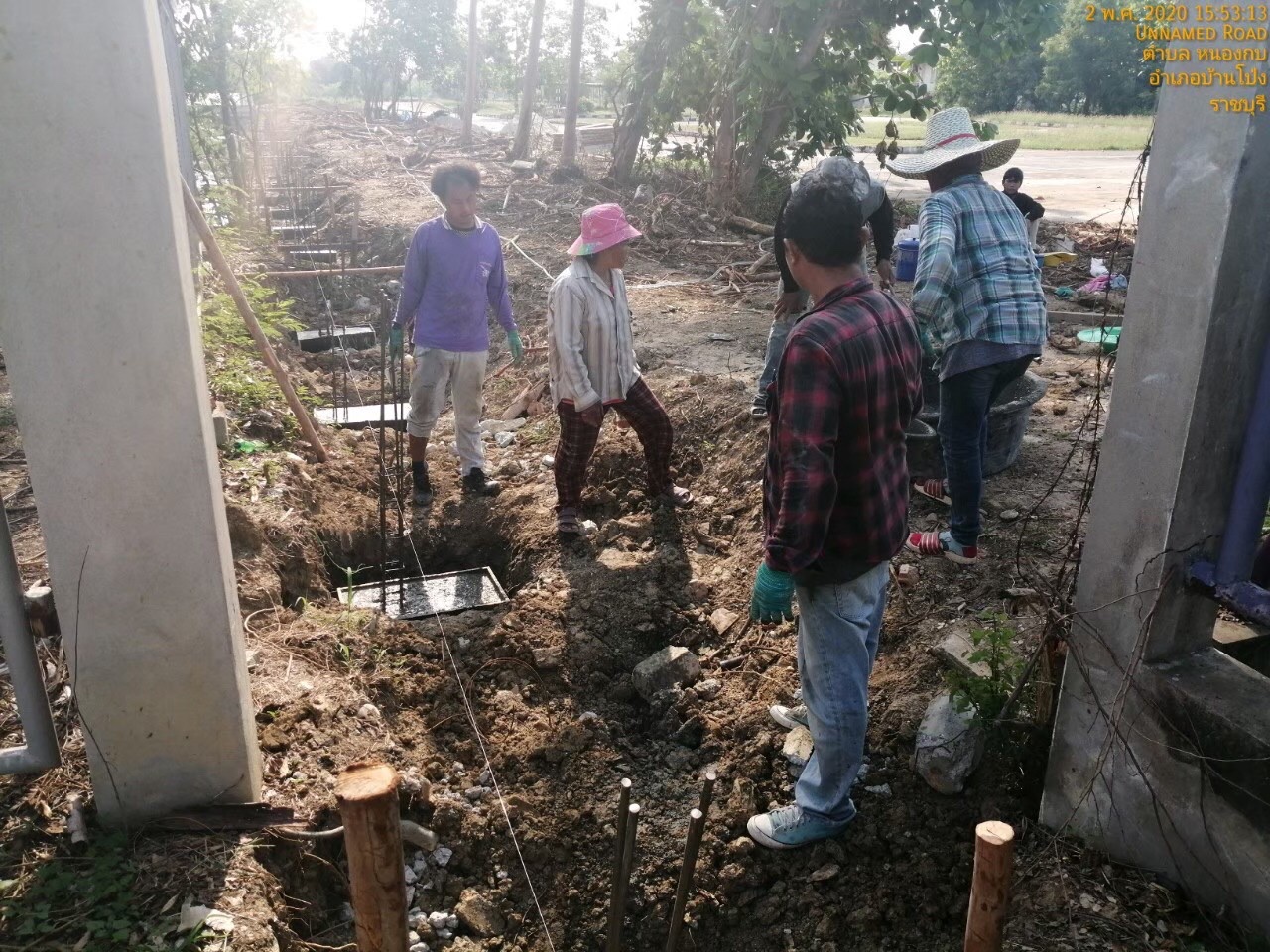 ขนส่ง(บ้านโป่ง) ก่อสร้างรั้วรอบขนส่ง