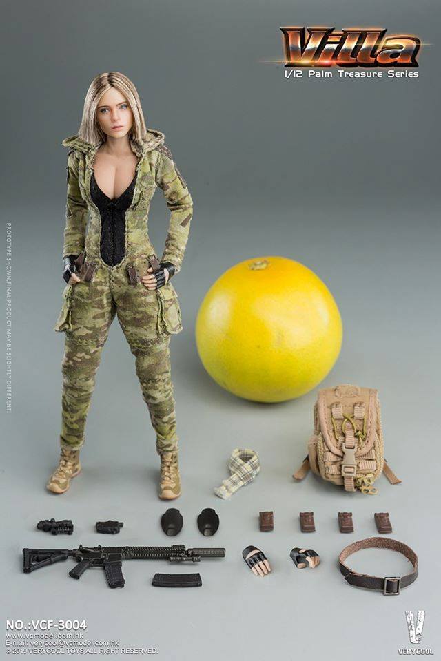 [สั่งจอง]VERYCOOL VCF-3004 Palm Treasure Series 1/12 MC Camouflage Women Soldier- Villa