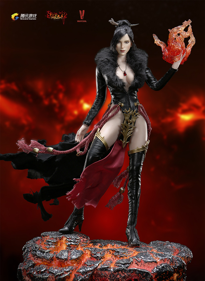 [พร้อมส่ง ] VERYCOOL DZS-003 1/6 : Dou Zhan Shen - Series of Tencent Game - RAKSA VERYCOOL 1/6 VCF-2028 (ฐานลาวา)