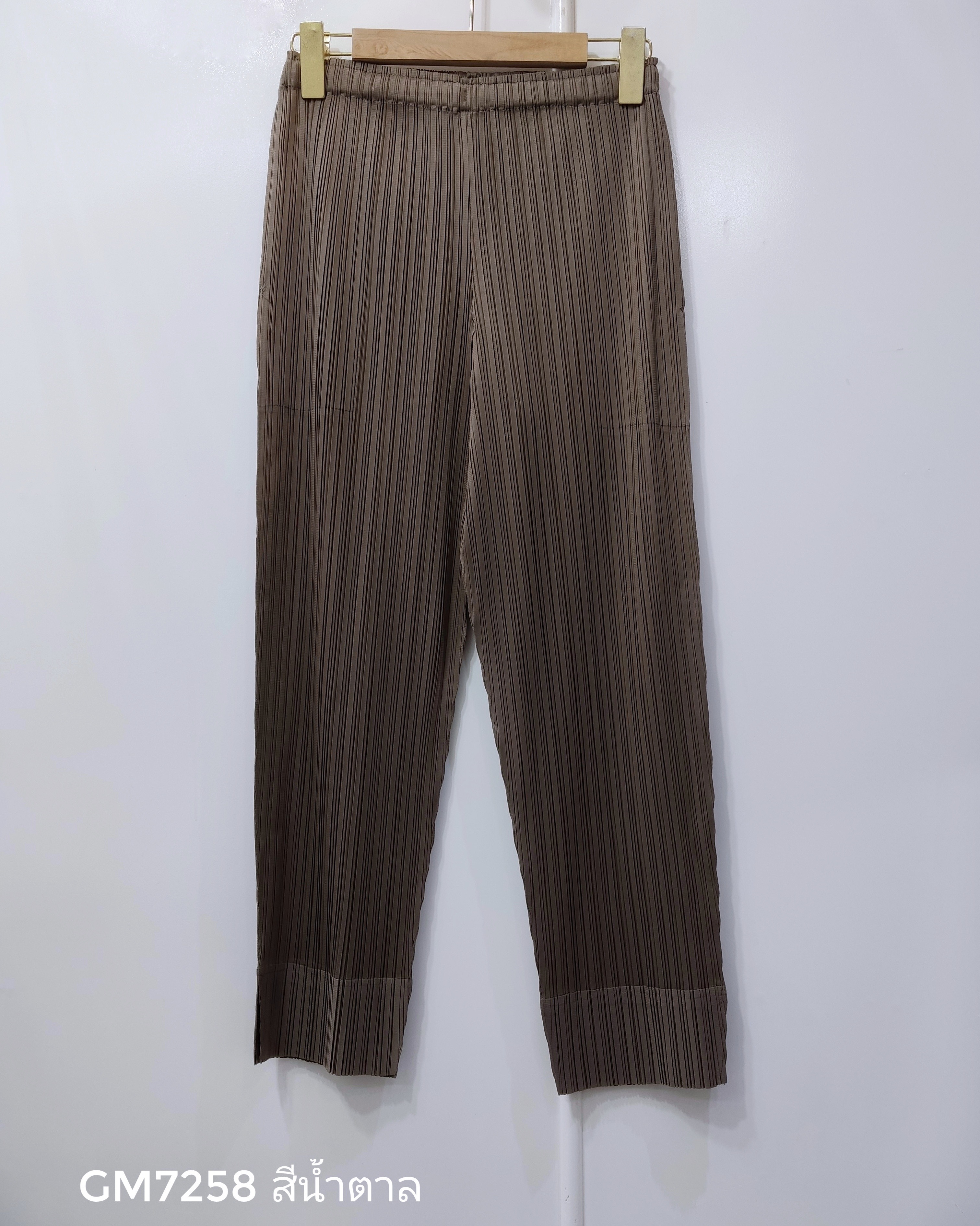 ยาว 34 นิ้ว 2MUAY รุ่น GM7258 กางเกงอัดพลีท SLIM FIT PLEATED PANTS 55 สี FREE SIZE