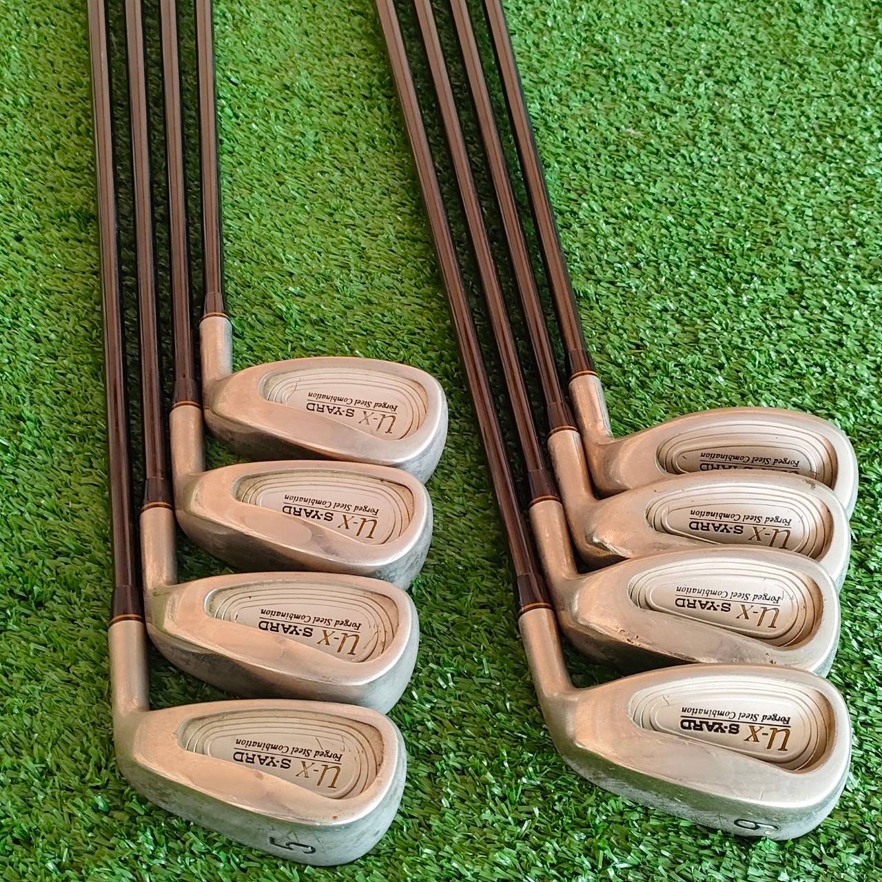 ชุดเหล็ก S-YARD U-X มีเหล็ก 5-9 เเละ PW AW SW ก้าน S-YARD FLEX R1