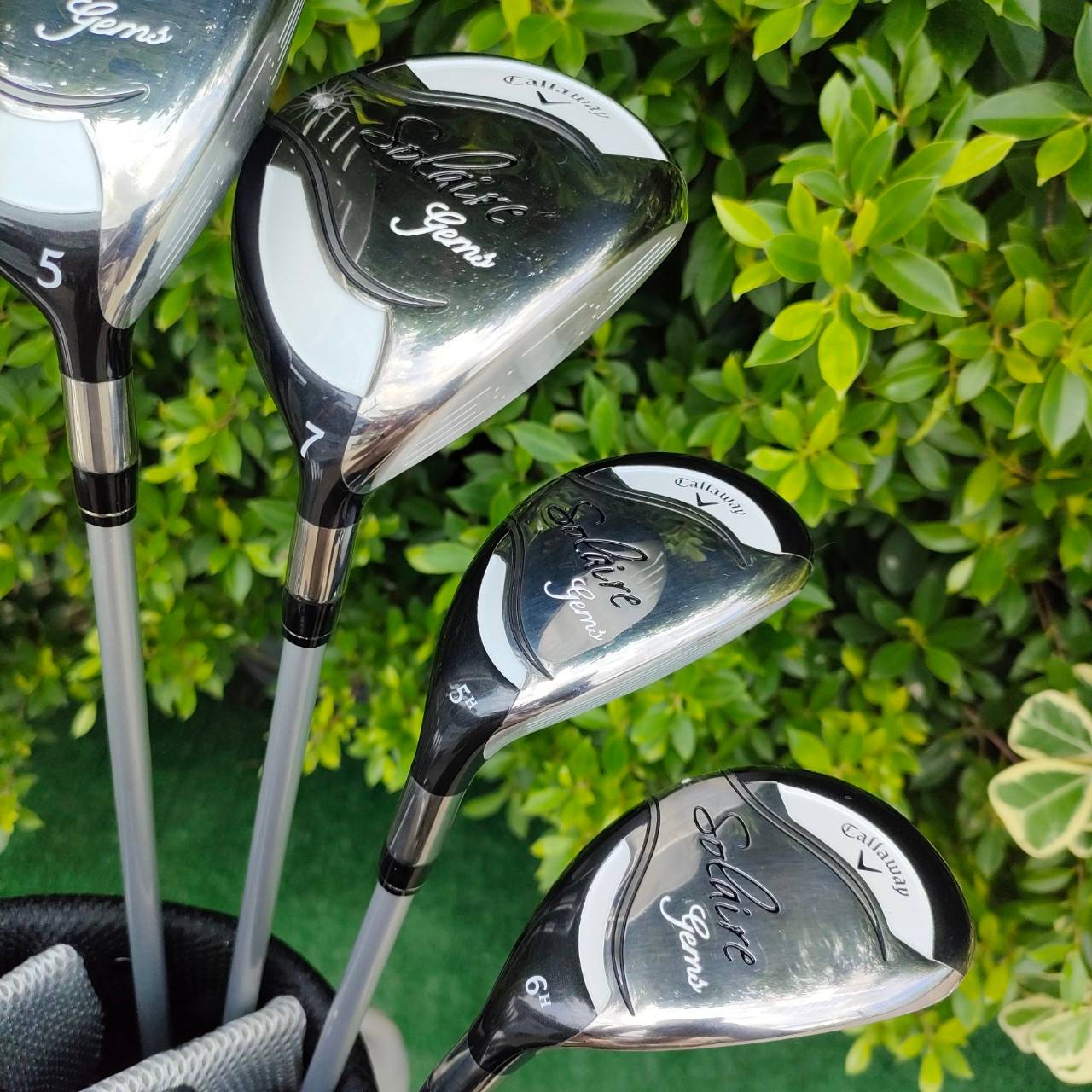 **ไม้กอล์ฟครบชุดสำหรับผู้หญิง** FULLSET CALLAWAY SOLAIRE GEMS ชุดใหญ่!! หัวไม้ 6 หัว!! ไม้สุดพรีเมี่ยม!! COVER ครบชุด วัสดุสุดพรีเมี่ยม!! ไม้กอล์ฟมือสอง ของแท้ BY NakaraLuxurious