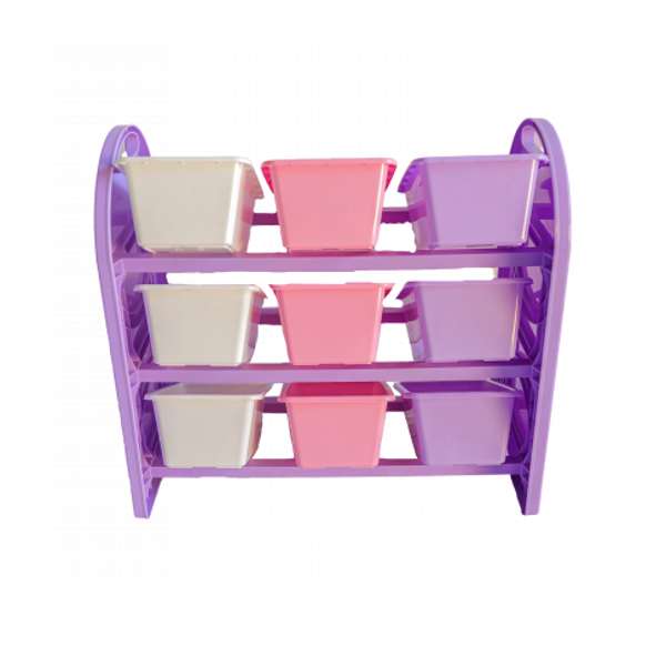 ชุดถาดเก็บของ 3 สี 9 ถาด ชั้นวางของ,เฟอร์นิเจอร์เด็ก