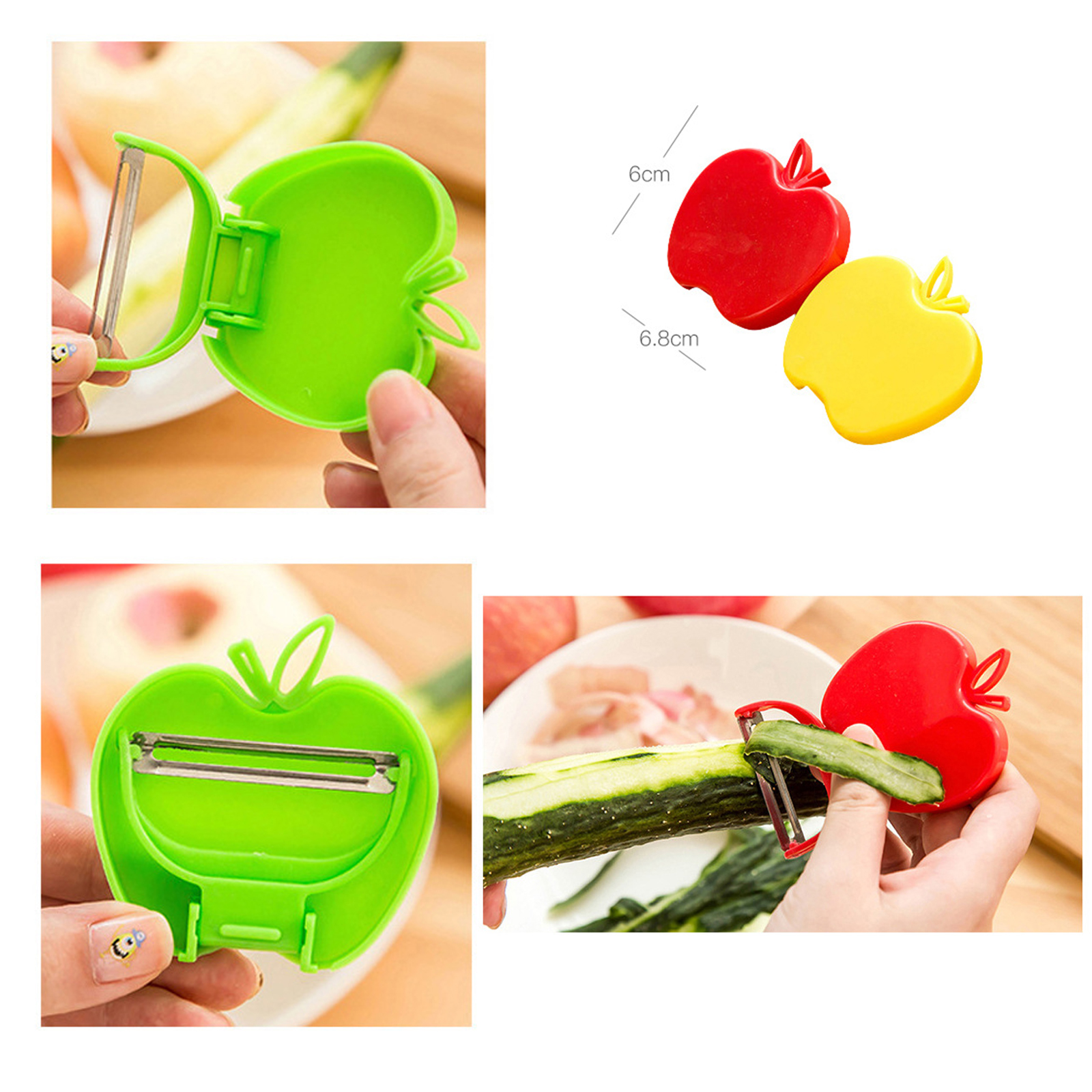 ที่ปอกผลไม้ พับได้ มี3รุ่น ทรงแอปเปิ้ล/เก็บเปลือก/ก้านพับแหวน ขนาดพกพา ขนาดเล็ก ใบมีดสแตนเลส