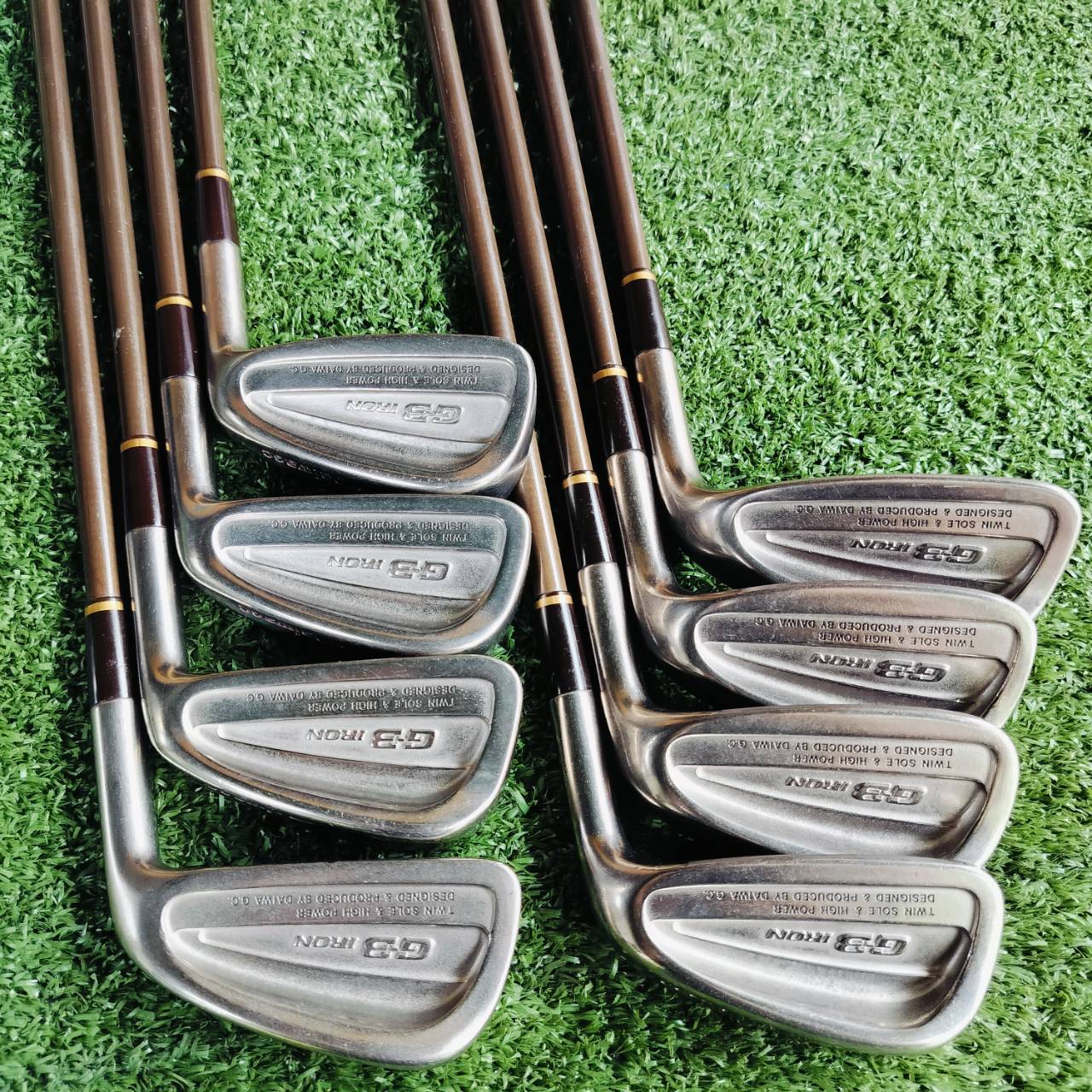 *** ไม้ผู้หญิงหรือซีเนียร์ค่ะ*** ชุดเหล็ก DAIWA G3 IRON TWIN SOLE & HIGH POWER ก้าน METACARBO WHISKER FLEX A มีเหล็ก 5 6 7 8 9 P S F ครบเลยค่ะ ไม้กอล์ฟพรีเมี่ยมมือสอง ของแท้ By NakaraLuxurious