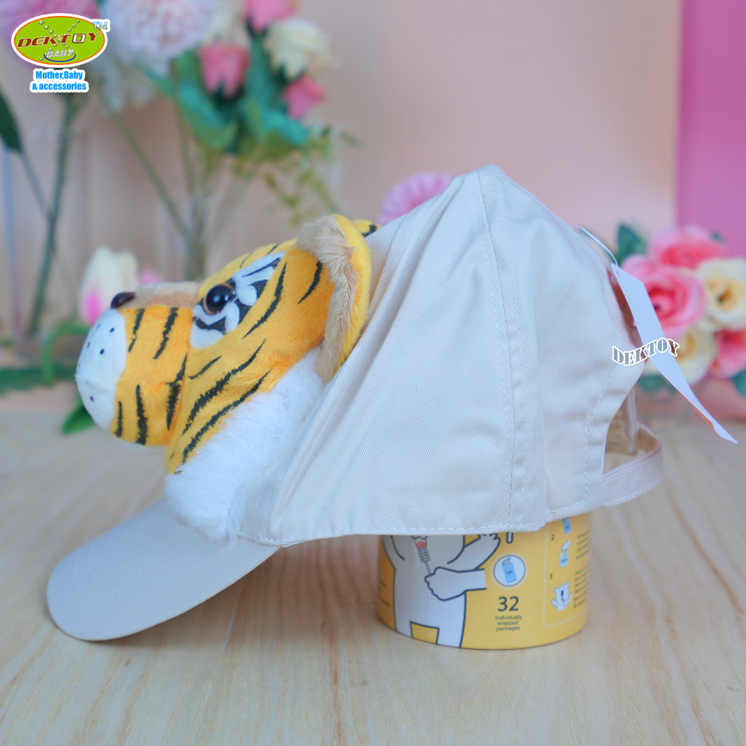 หมวกแก๊ปรูปหน้าสัตว์ หมวกเด็กหน้าสัตว์ หมวกแฟนซีสำหรับเด็ก 1-5 ขวบ ผู้ใหญ่ก็ใส่ได้