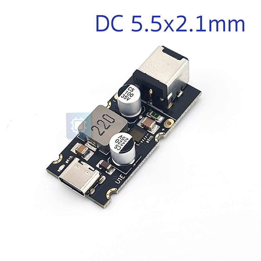 โมดูลจ่ายไฟ ชาร์จเร็ว PD 65W Type-C จากแรงดันไฟ 10-30VDC High-Efficiency DC-DC Fast charging PD module
