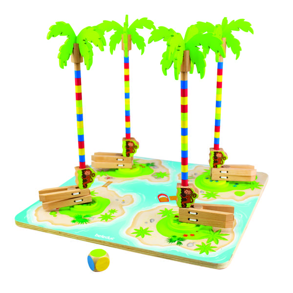 ชุดเกมลิงแข่งปีนต้นมะพร้าว, boardgame,เกมฝึกสมอง,เกมพัฒนาสมอง,ของเล่นเสริมทักษะ