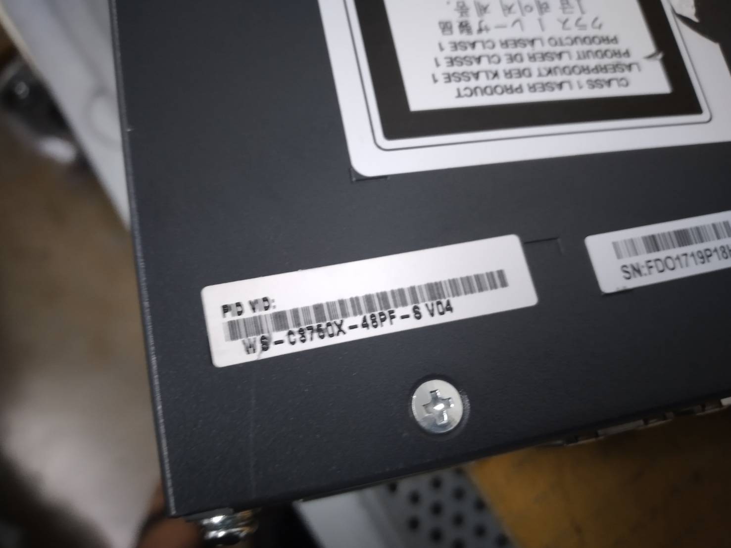 Cisco WS-C3750X-48PF-S • 48 Port PoE 3750X Gigabit Switch Power 1100W x2