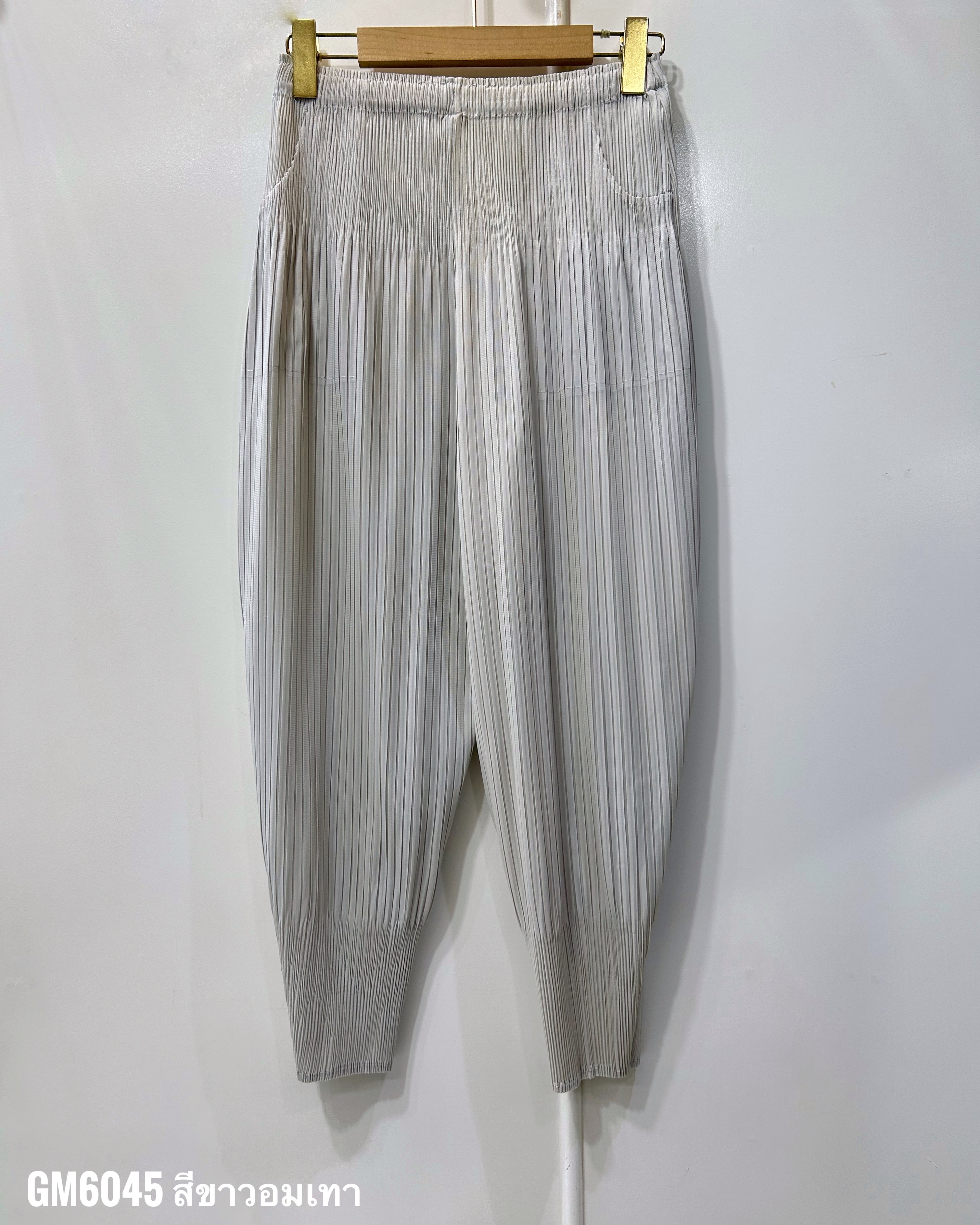 ยาว 34 นิ้ว 2MUAY รุ่น GM6045 กางเกงอัดพลีท FLUFFY PLEATED PANTS 31 สี FREE SIZE