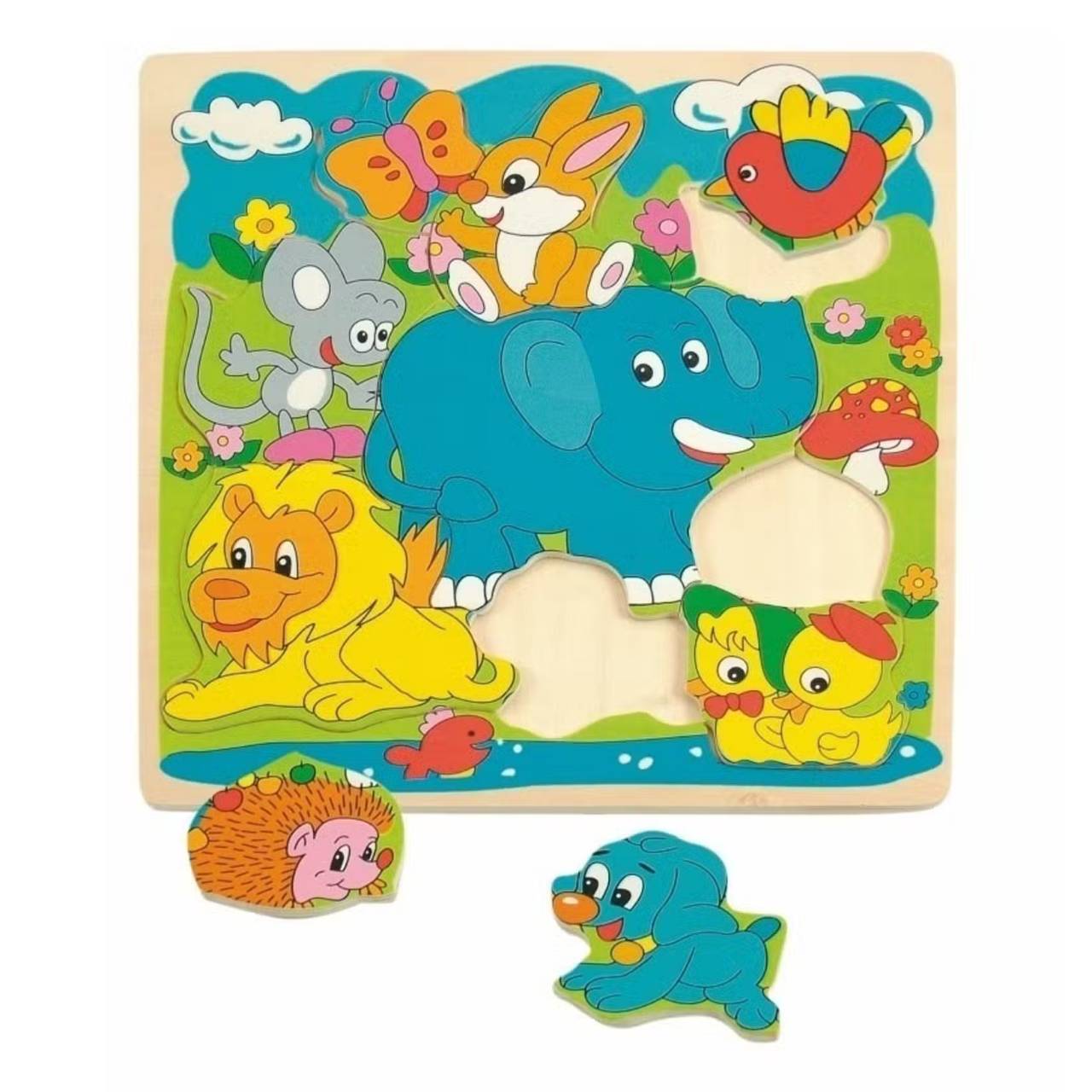 ภาพตัดต่อฝูงสัตว์9 ชนิด,ของเล่น,ภาพตัดต่อ,ของเล่นไม้,สัตว์,ของเล่นเสริมทักษะการเรียนรู้, ของเล่นเสริมพัฒนาการเด็กอนุบาล, สื่อการสอนปฐมวัย, พร้อมส่ง