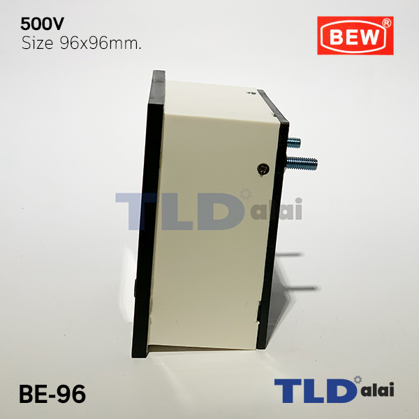 พาแนลมิเตอร์ แบบเข็ม ขนาด 500v ขนาด 96x96 mm. รุ่น BE-96 พร้อมอุปกรณ์ยึด Panel Meter ตัววัดความถี่ไฟฟ้า (Analog Frequency Panel Meter)