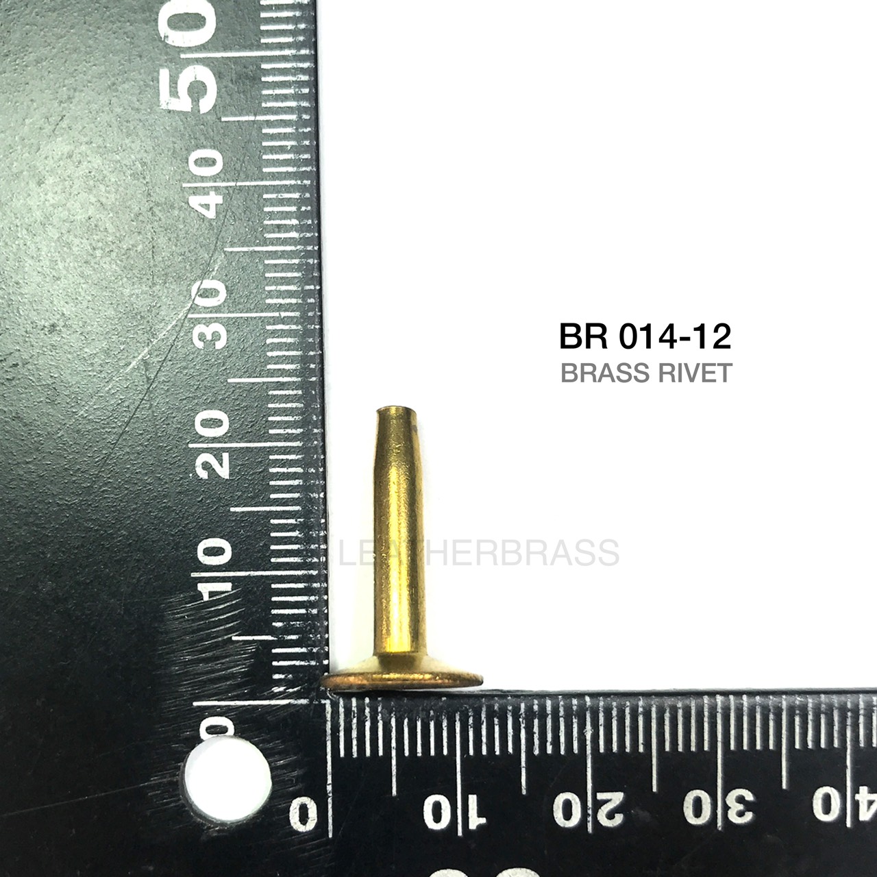 BR014 รีเวท Rivet Brass อะไหล่สำหรับงานกระเป๋าหรือ **แพ็คบรรจุ25ชิ้น*** เนื้อทองเหลืองแท้ leatherbrass