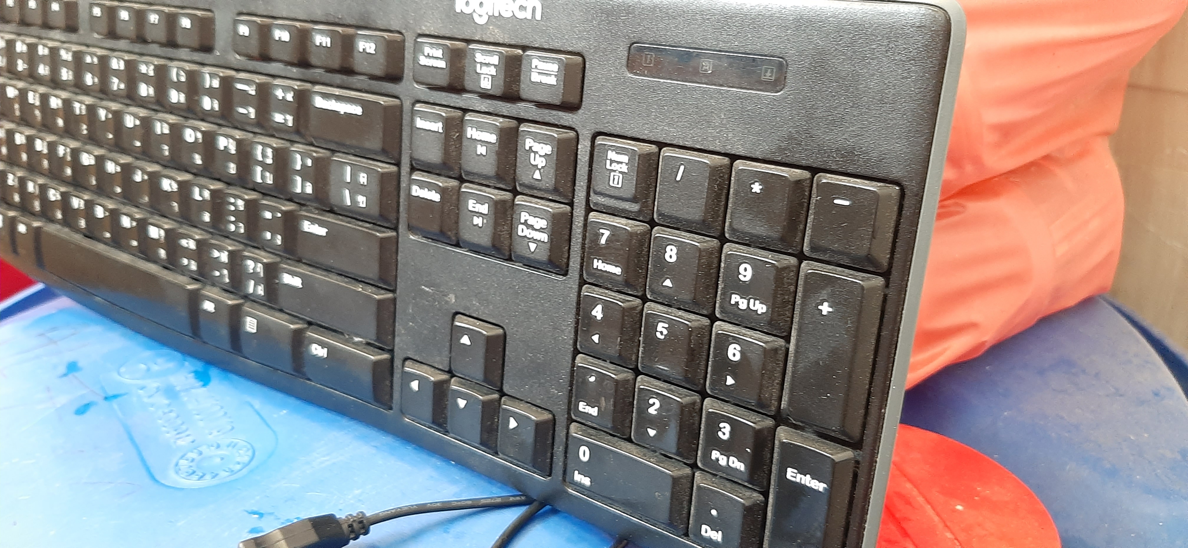 คีย์บอร์ดมือสอง Keyboard Logitech K200 คีย์บอร์ดมือสอง (Thai-Eng)