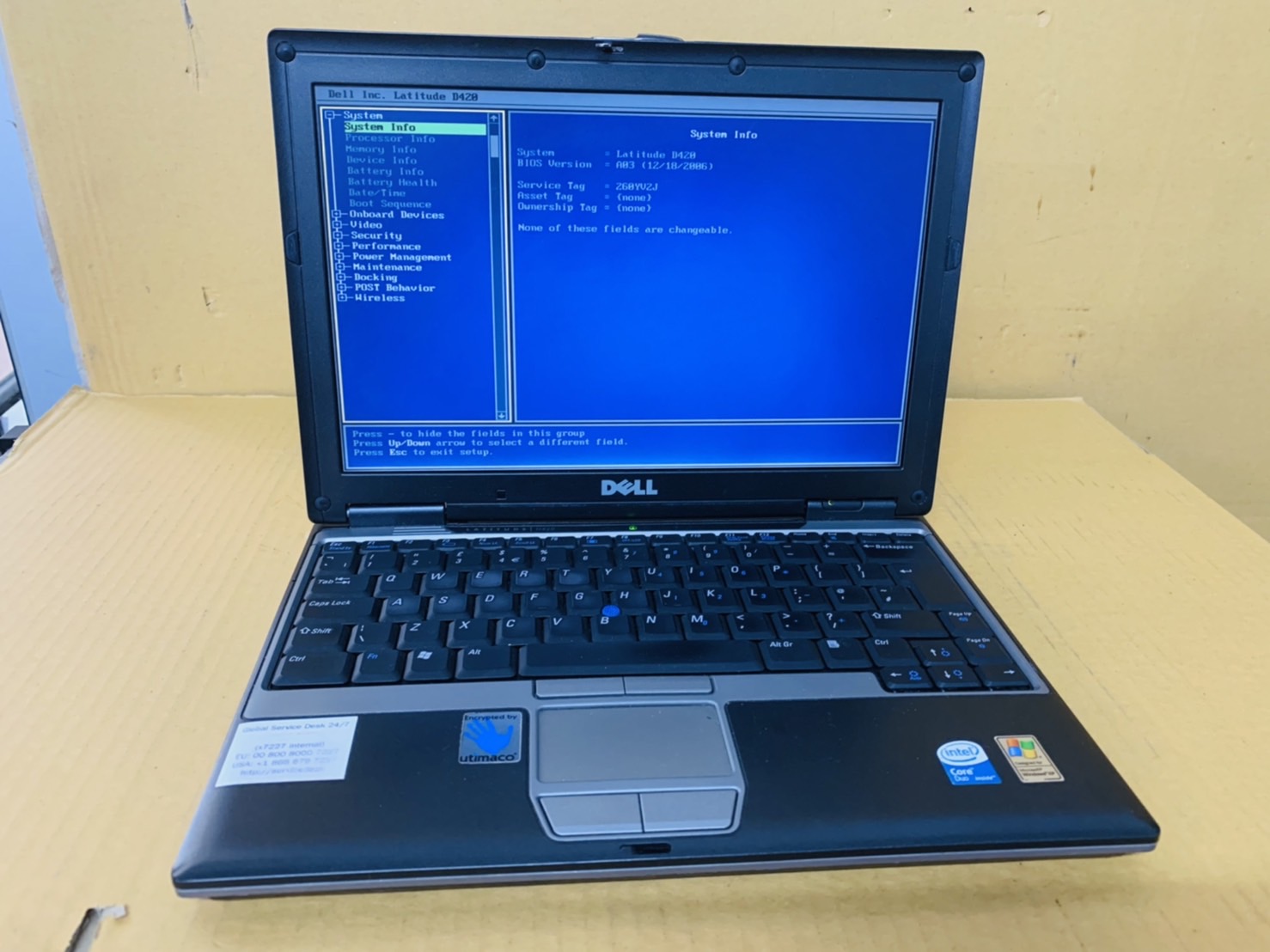 โน้ตบุ๊ค Notebook Dell Latitude D420 Laptop 12.1 inch