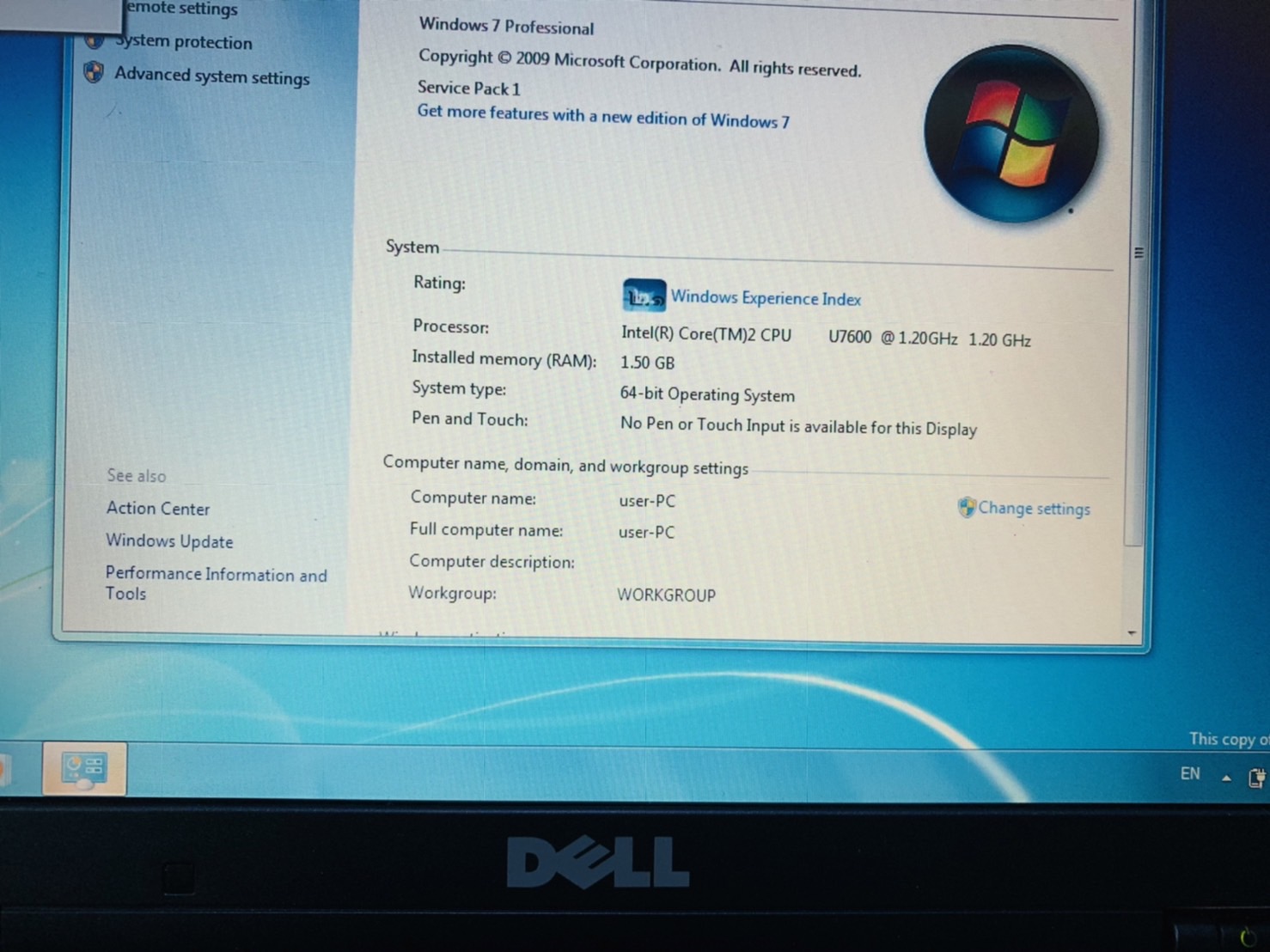 โน้ตบุ๊ค Notebook Dell Latitude D430 12.1 Inch (Resolution 1280 x 800)