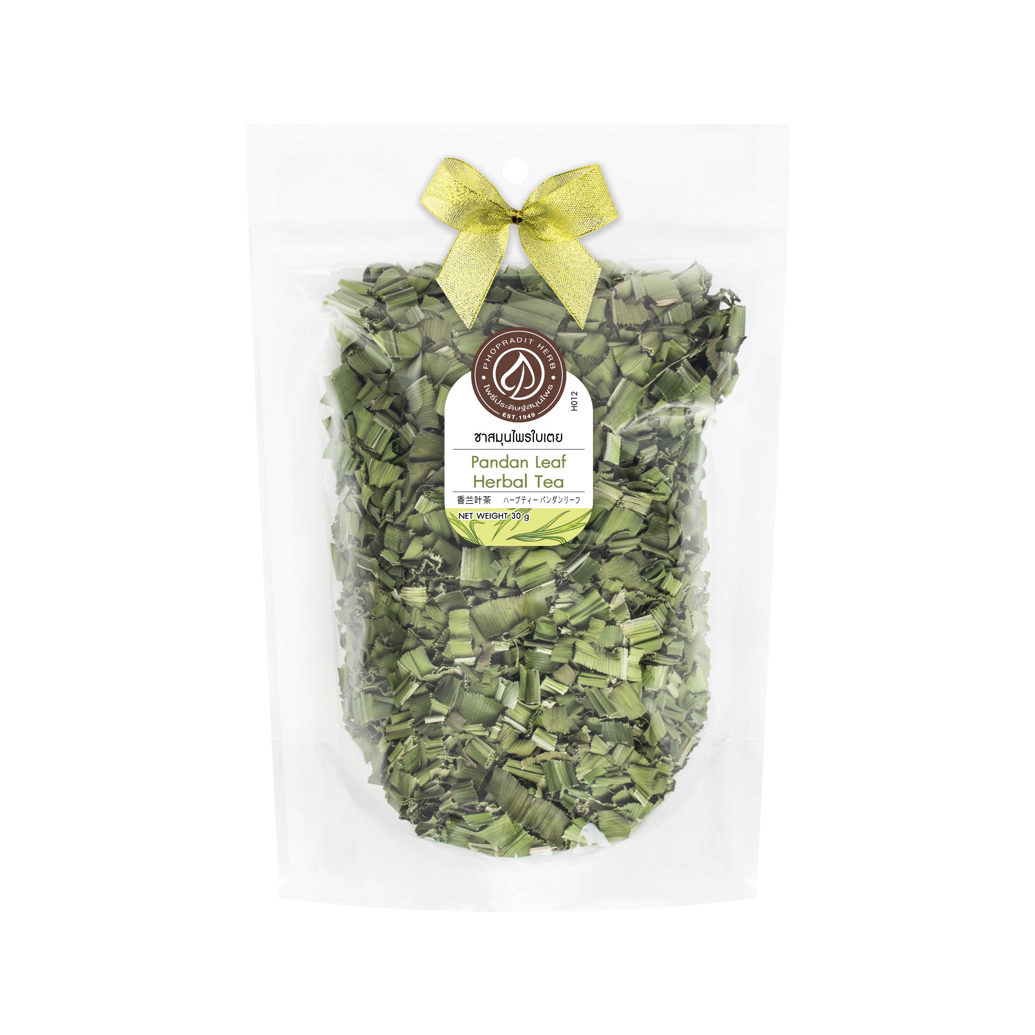 ใบเตย (Pandan Leaf) - เกรดพรีเมี่ยม 30 กรัม เลขอ.ย 10-1-13660-5-0025