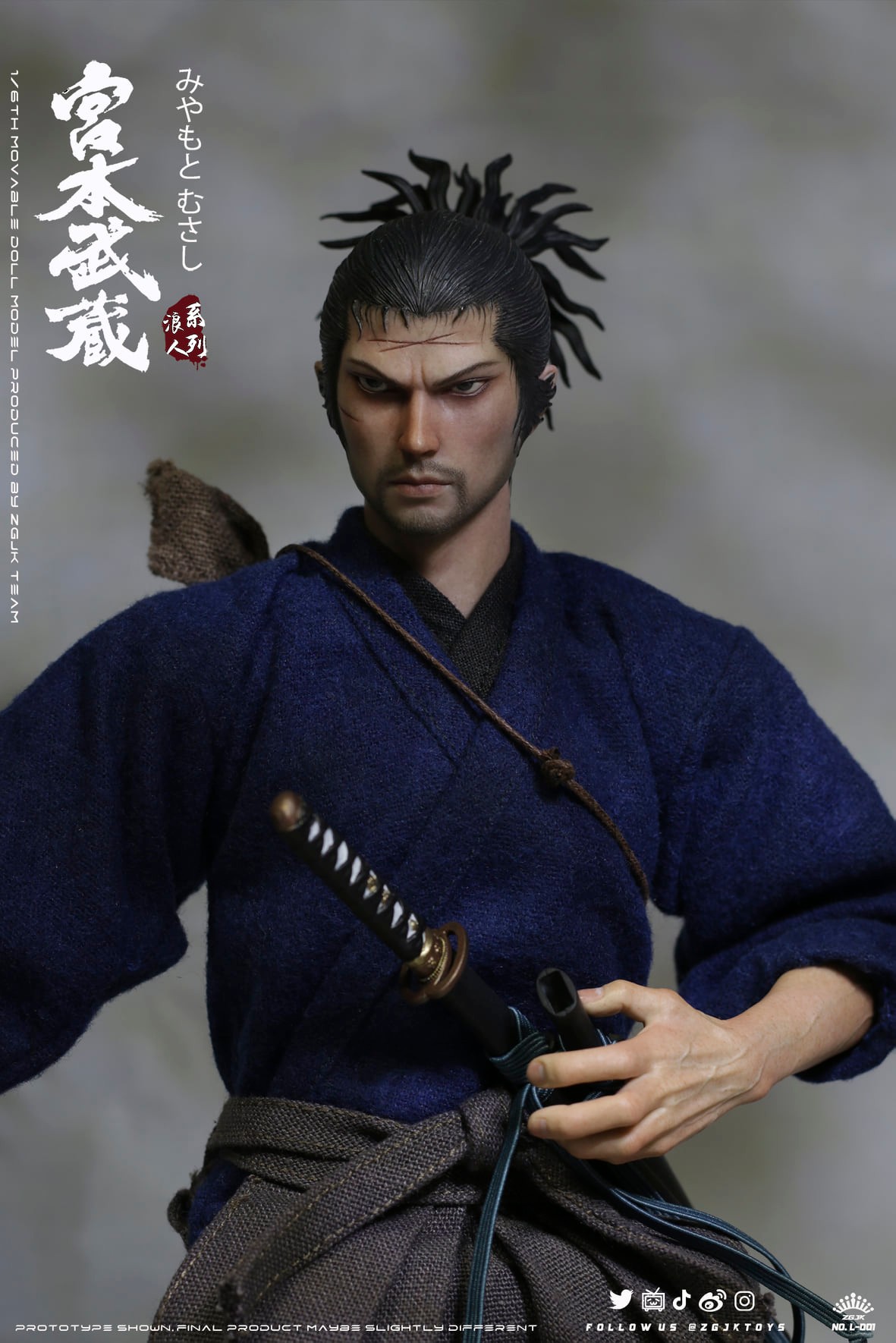 [สั่งจอง]ZGJKTOYS L-001 1/6 : Musashi Miyamoto