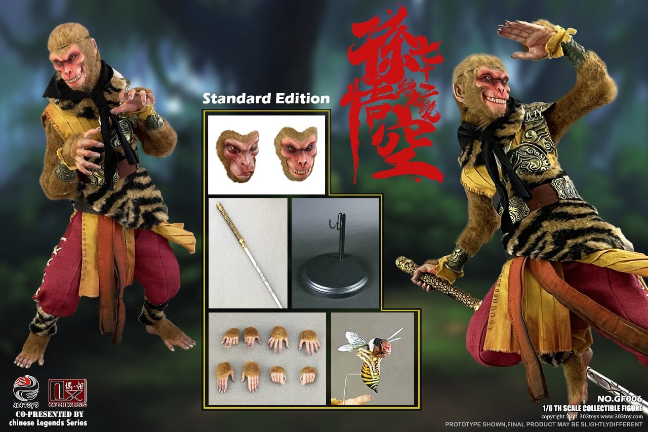 [สั่งจอง]303TOYS X OUZHIXIANG 1/6 : CHINESE LEGENDS SERIES - SNEAKING ON YALONG HILL: SUN WUKONG - 72 METAMORPHOSES