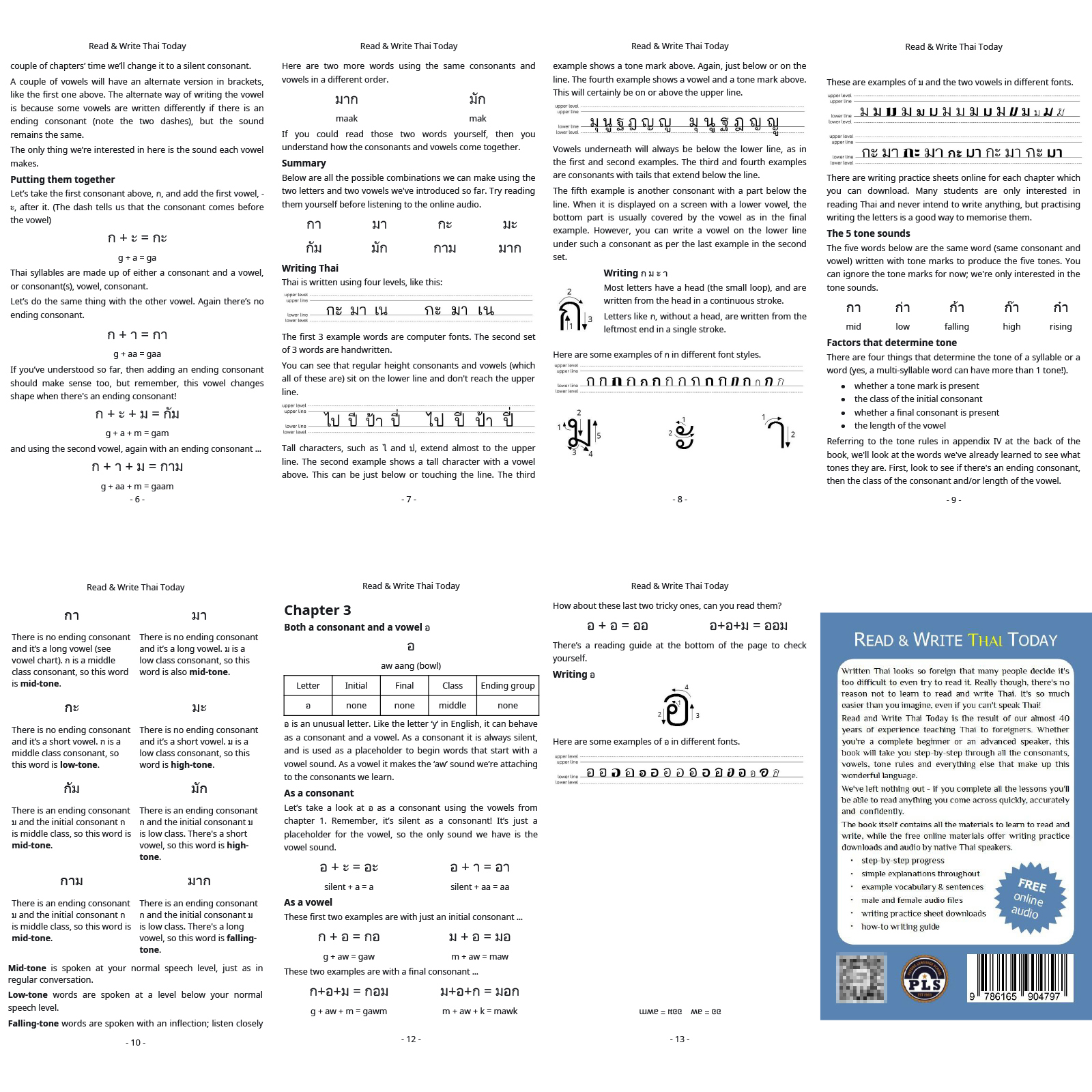 หนังสือสอนภาษาไทย เล่มเดี่ยว Single : READ and write THAI TODAY / SPEAK THAI TODAY / Thai visual dictionary / Write the Thai Alphabet Today ver.ENG