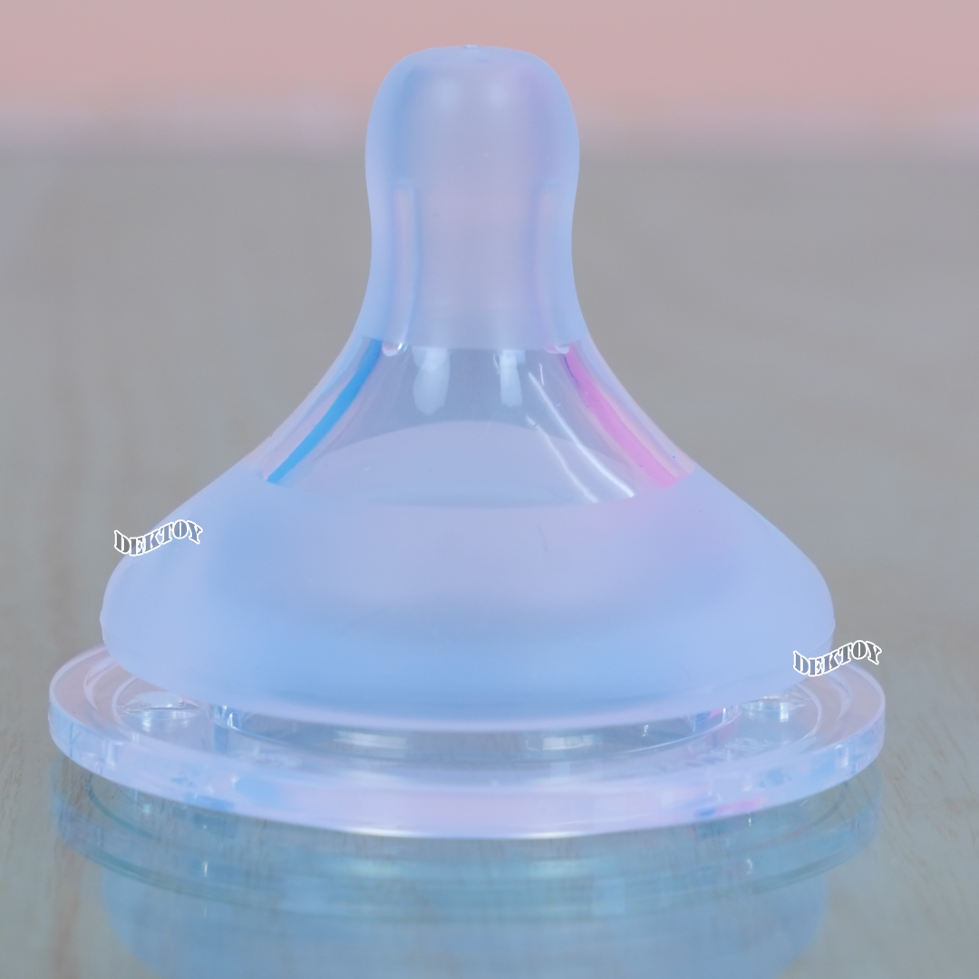 Pureen Softflex จุกนมเพียวรีนเสมือนนมแม่ รุ่นซอฟเฟล็กช์ จุกนมไม่ดูดไม่ไหล สำหรับขวดคอกว้าง แพ็ค2ชิ้น