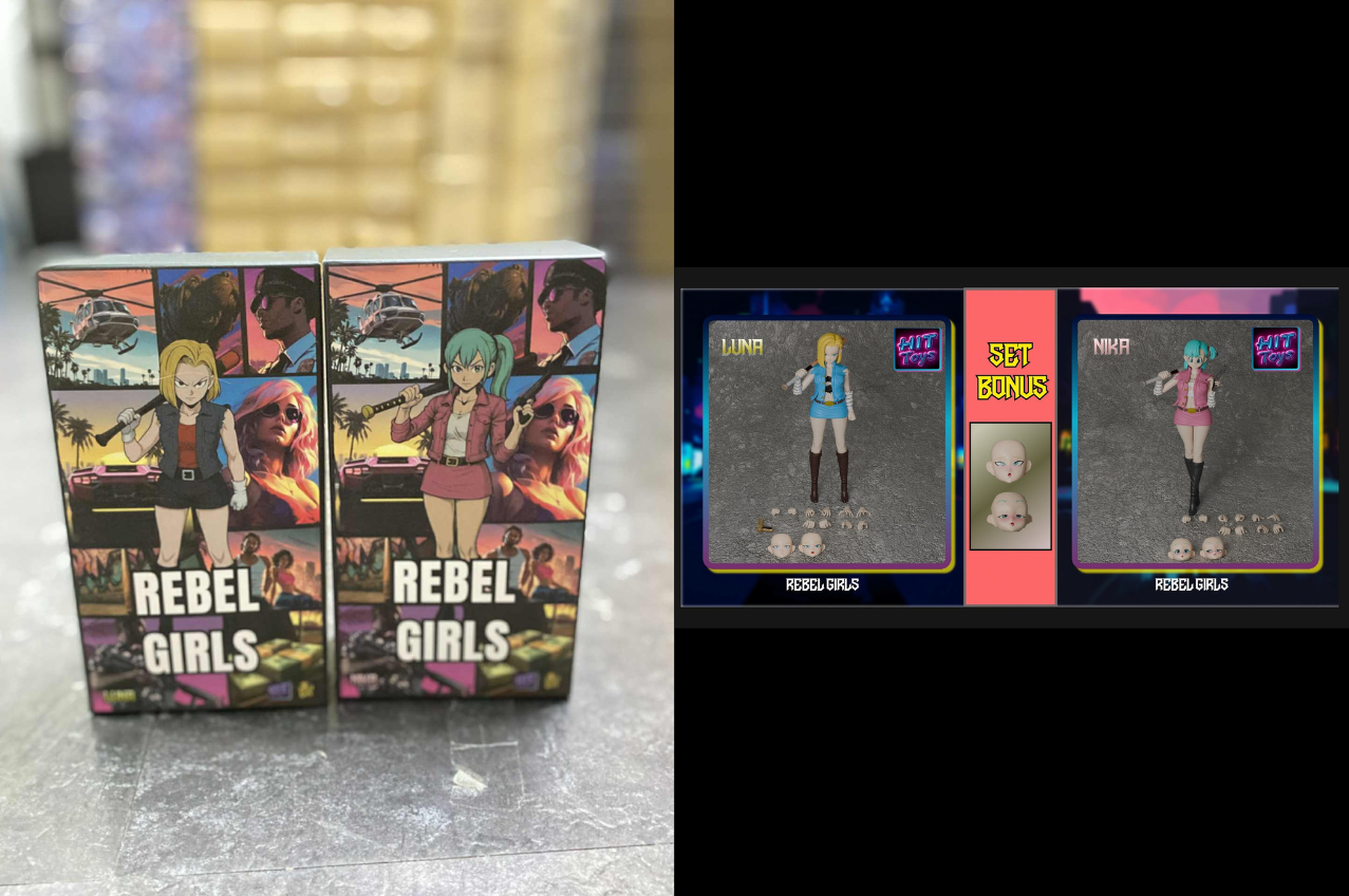 [พร้อมส่ง] HITToys 1/12 : Rebel Girls Series Wave One Vengenance มีให้เลือก 2 แบบ