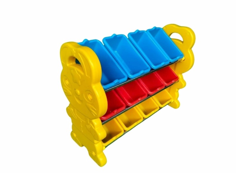 ชั้นวางกระต่ายน้อย สีเหลือง 12 ช่อง ,ชั้นวางของอเนกประสงค์ , ชั้นวางของ,เฟอร์นิเจอร์เด็ก พร้อมส่ง คิดค่าส่งตามจริง