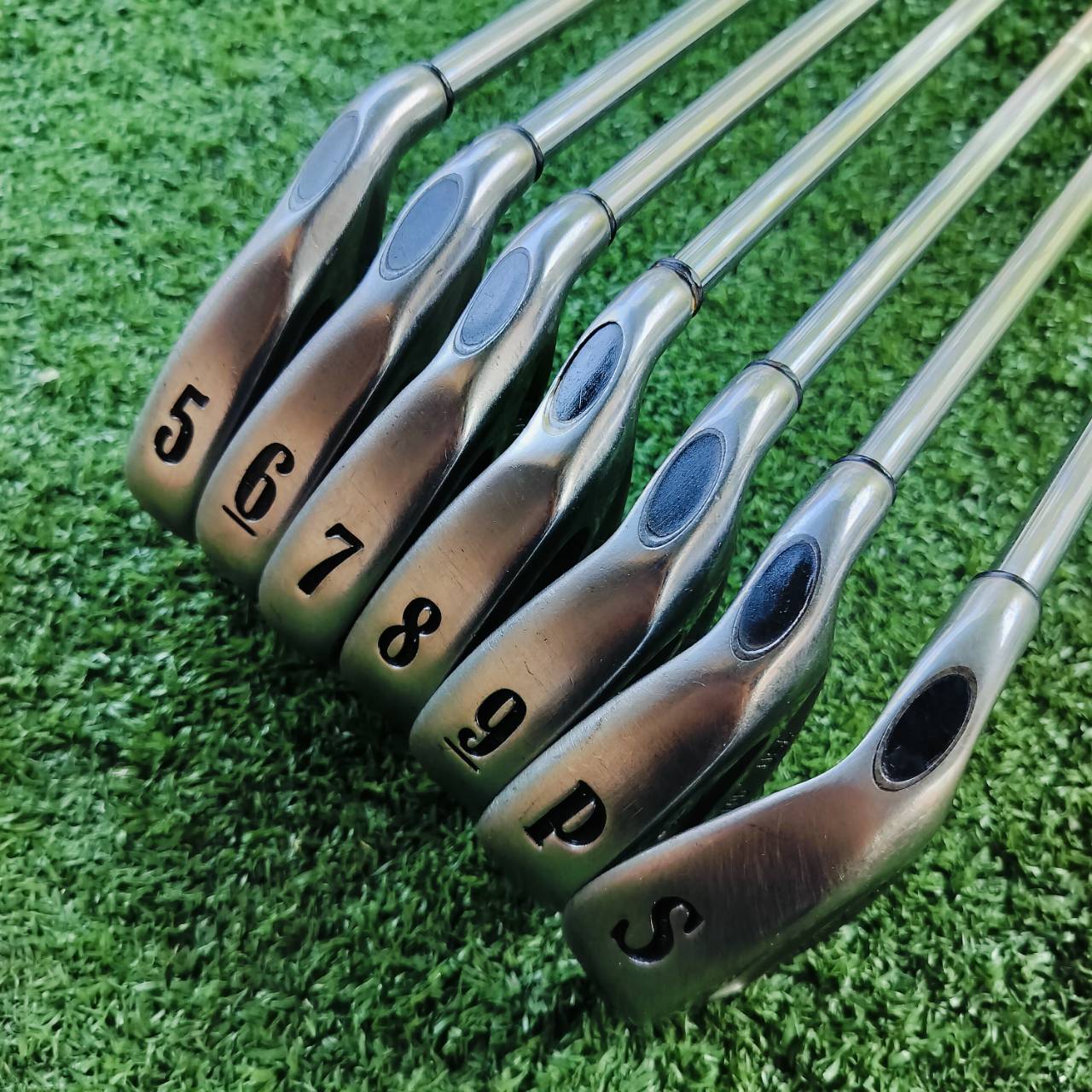 ลดล้างสต๊อค!!! ชุดเหล็ก Callaway S2H2 สุดคลาสสิค เป็นตัวต้นตำหรับ PAT PEN เอกสิทธิ์ ก้านเหล็ก Callaway MEMPHIS 10 แบบเสียบเจาะทะลุ สวยเดิมทุกเหล็ก ไม้กอล์ฟพรีเมี่ยมมือสอง ของแท้ By NakaraLuxurious