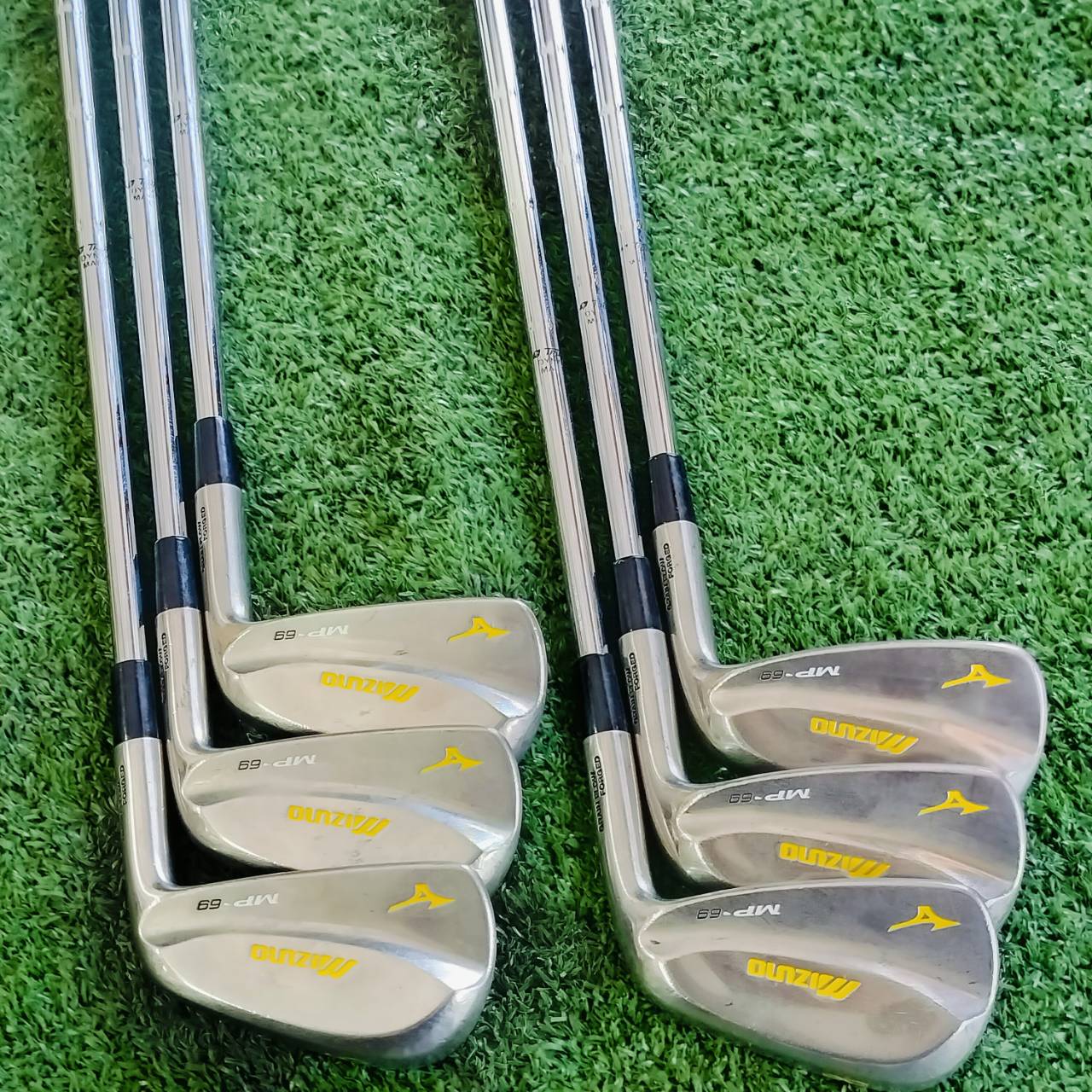 ชุดเหล็ก MIZUNO MP69 SET YELLOW หล่อมากๆๆค่ะ ก้าน DG X100 สำหรับสปีดแรง ไม้กอล์ฟพรีเมี่ยมมือสอง ของแท้ By NakaraLuxurious