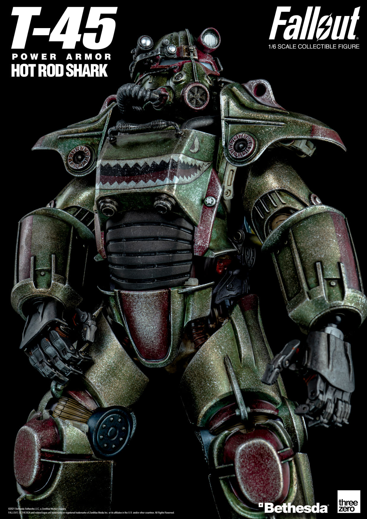 [สั่งจอง]threeZero x Fall out 1/6 : T‐45 Hot Rod Shark Armor Pack