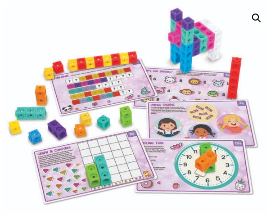 ชุดเรียนรู้คณิตศาสตร์ ลูกบาศก์แฟนตาซี ของเล่นเสริมพัฒนาการ, สื่อการสอนเด็กอนุบาล ,ของเล่นเสริมพัฒนาการ พร้อมส่ง