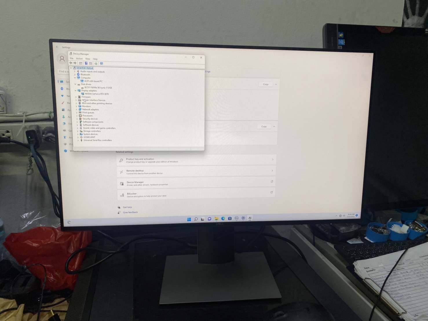 DELL G5-5000 DESKTOP PC (คอมพิวเตอร์ตั้งโต๊ะ) + Monitor Dell 24 inch