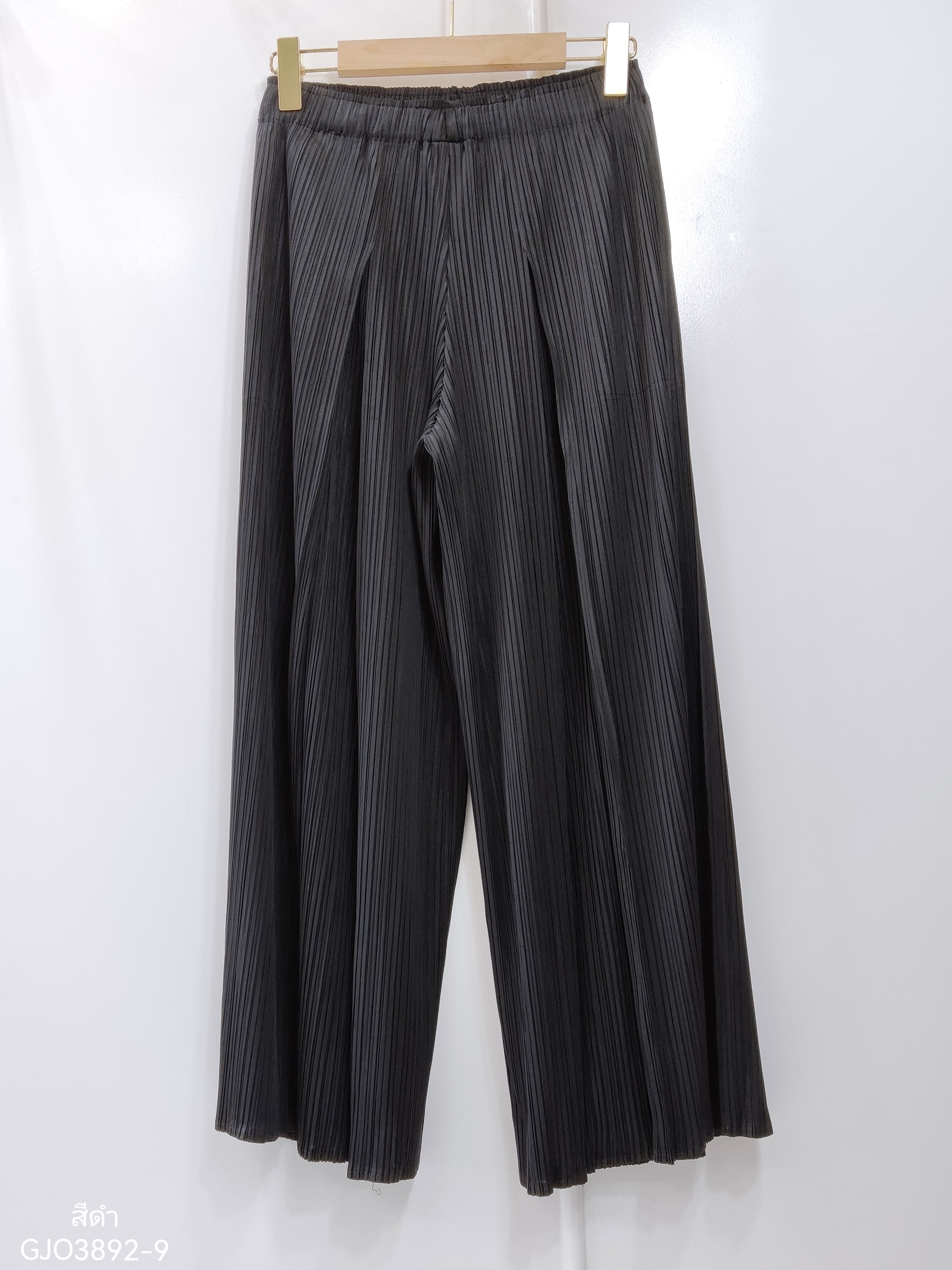 ปรับราคาลง20%!! ยาว 36.5นิ้ว 2MUAY รุ่น GJO3892-9 กางเกงพลีทคุณภาพ WIDE LEG PLEATED PANTS 10 สี FREE SIZE