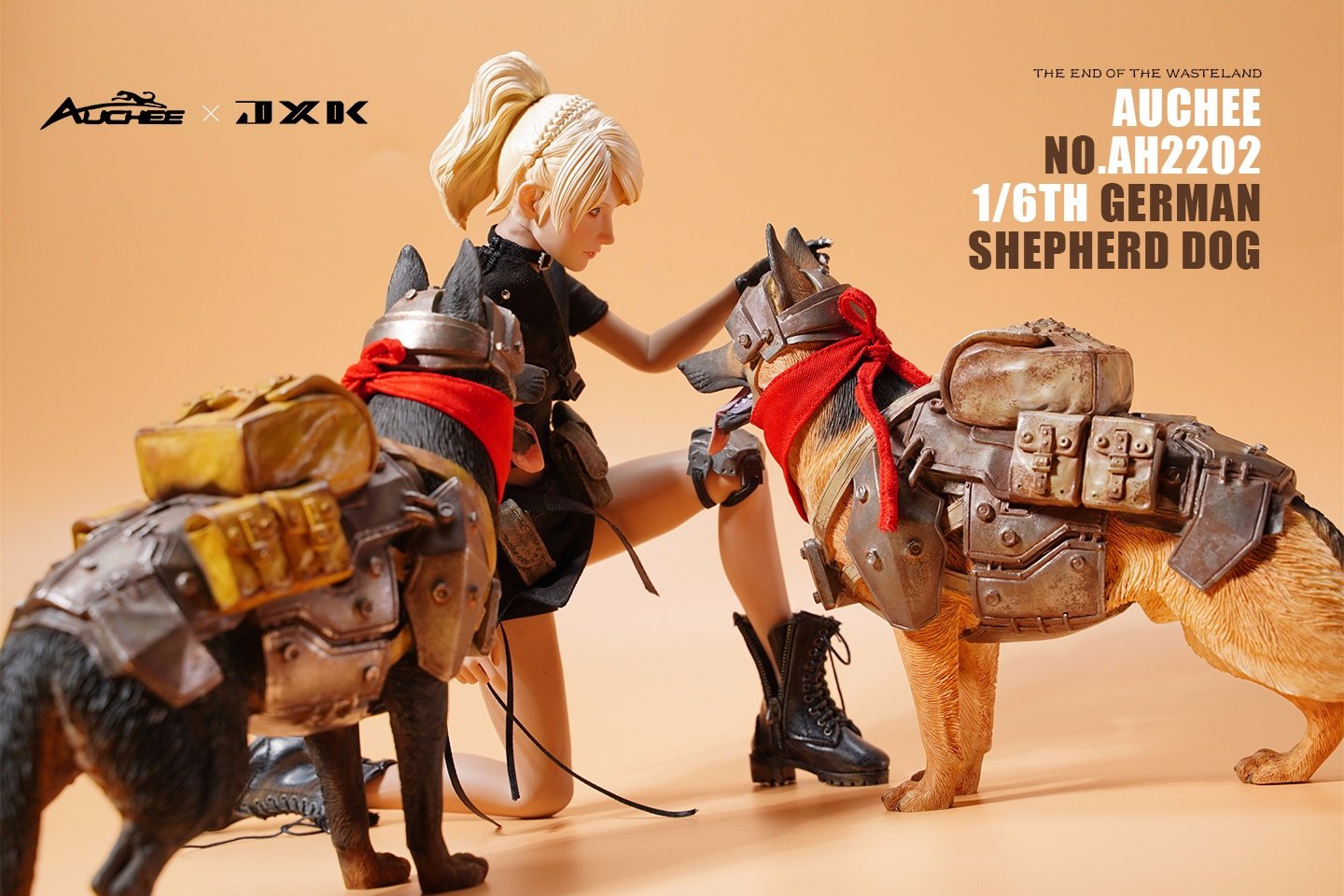 [สั่งจอง]Auchee × JXK 1/6 AH2202A/B : German Shepherd Dog