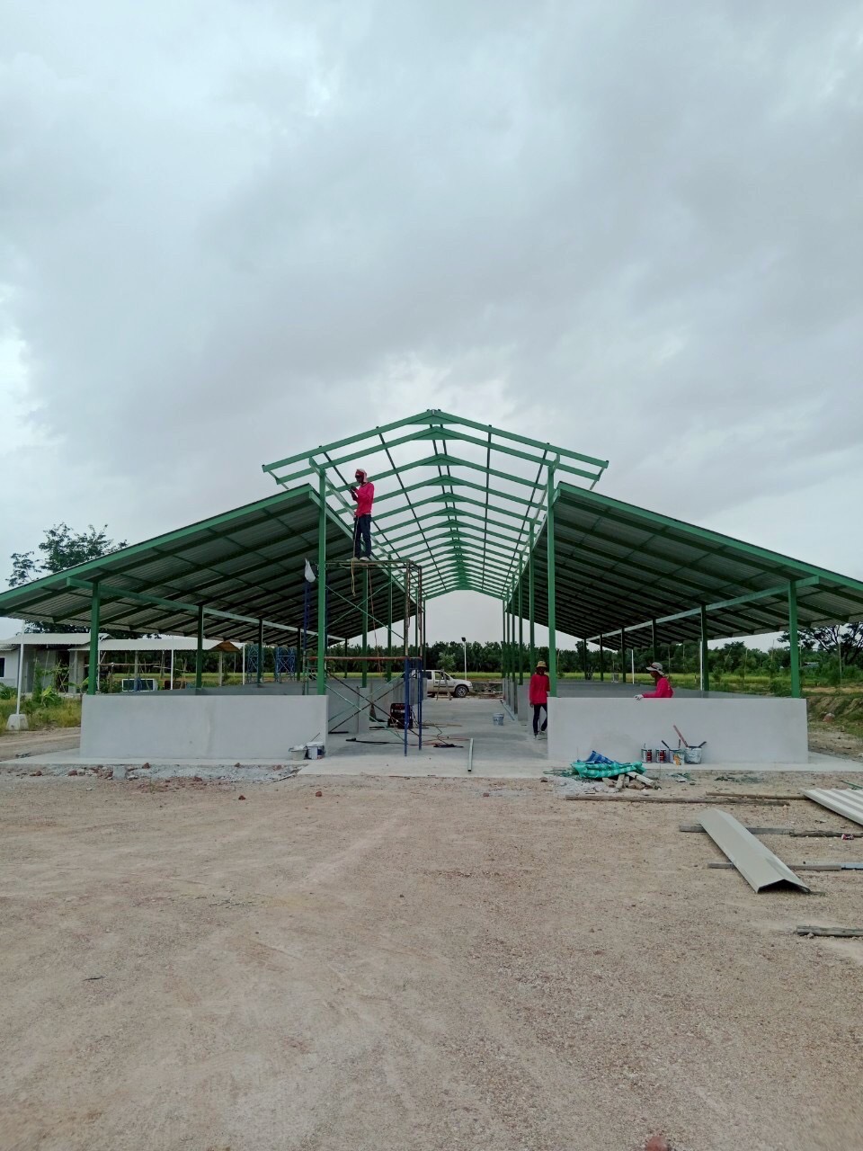 งานก่อสร้างโรงปุ๋ย อ.โพธาราม จ.ราชบุรี