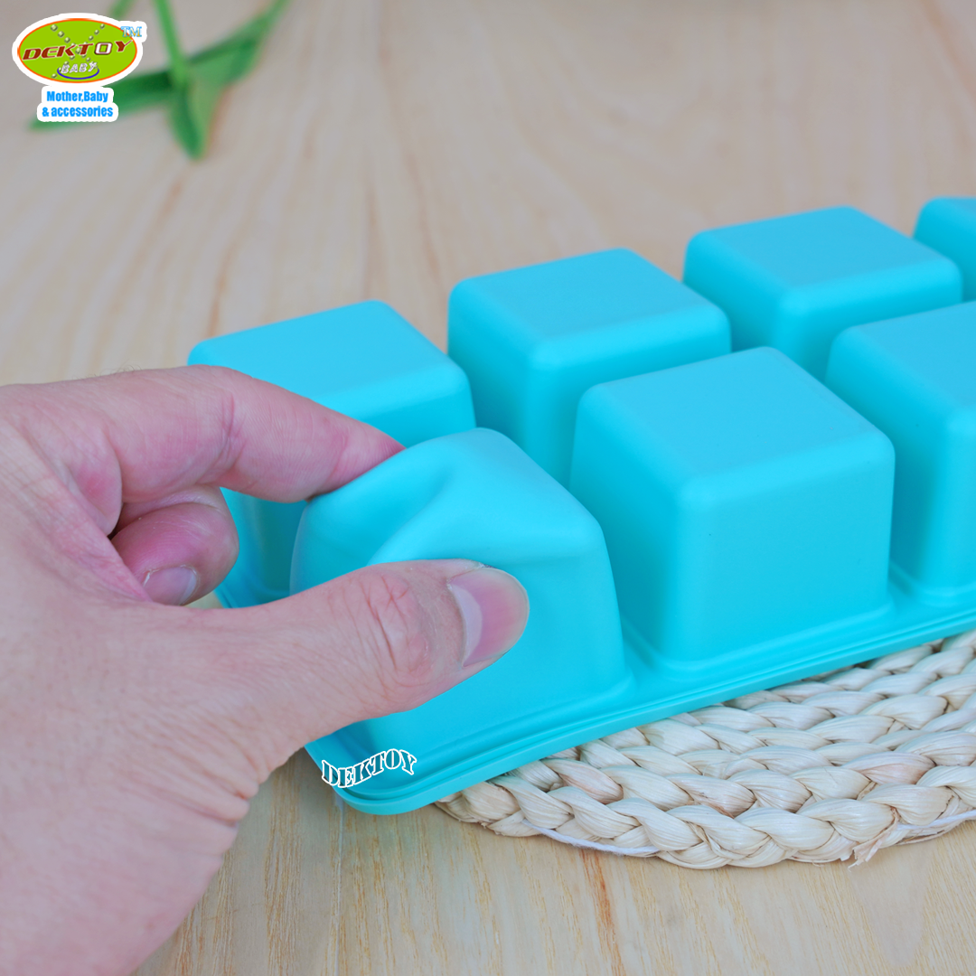 เกรซคิดส์ Gracekids บล็อคเก็บอาหารซิลิโคนบล็อคเหลี่ยม