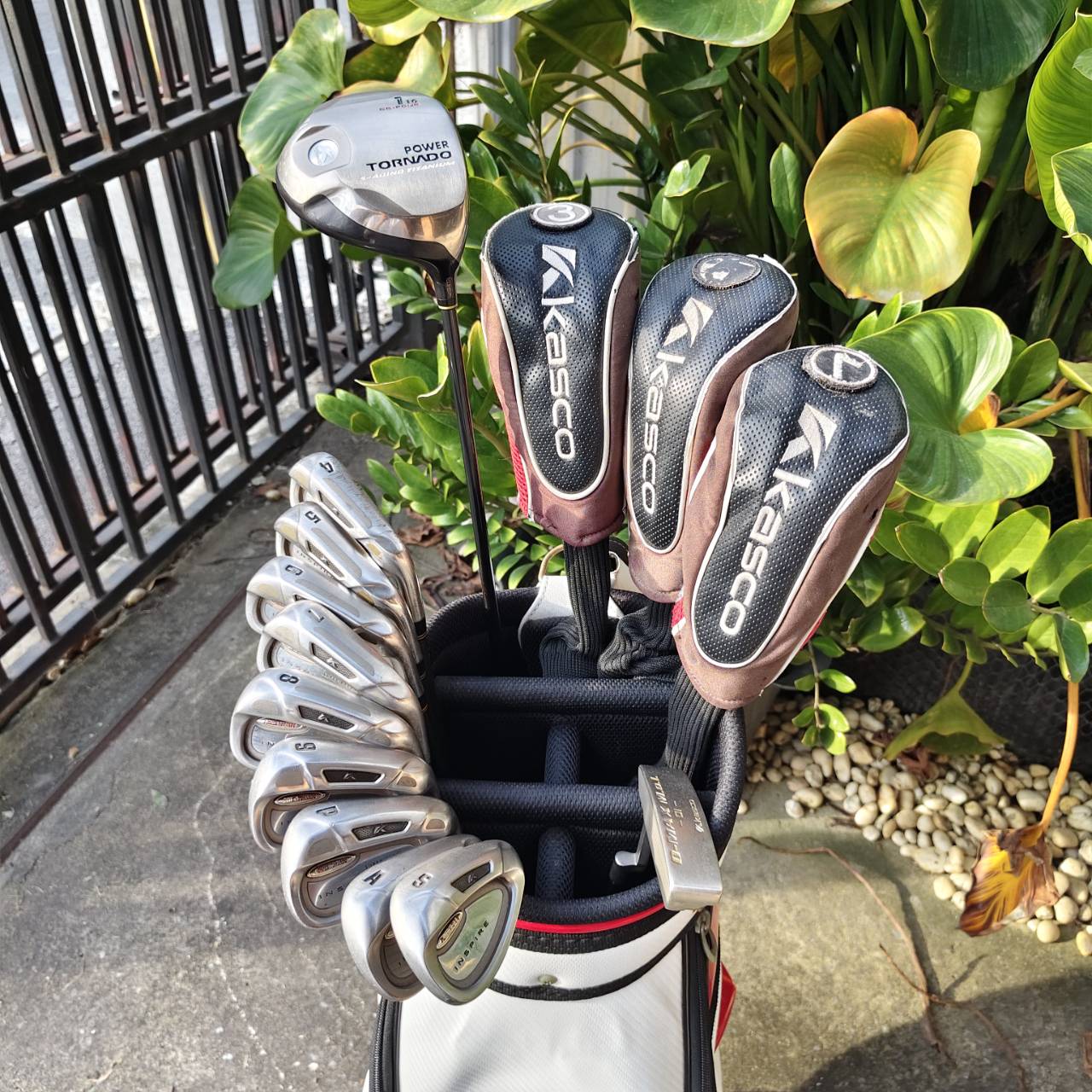 ไม้กอล์ฟครบชุด KASCO POWERTORNADO ญี่ปุ่นแท้! Super Hyten ให้ความรู้สึกเด้งและเสียงกระทบที่ดี