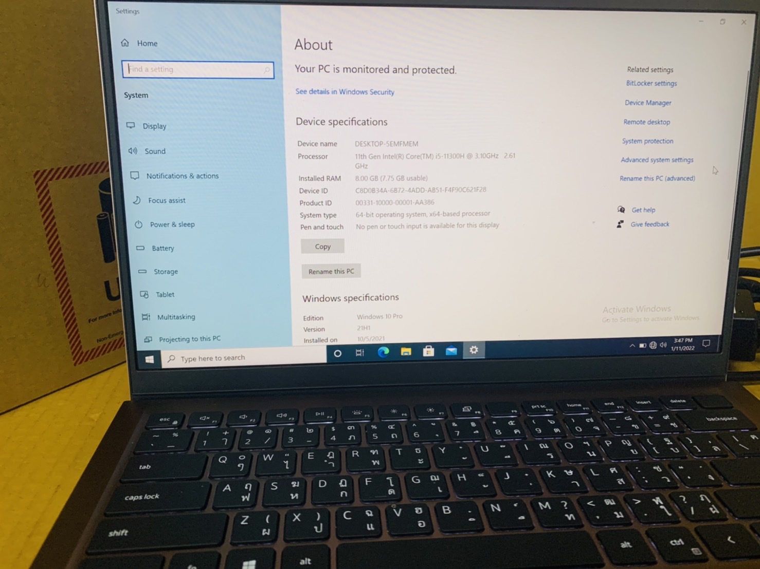 โน๊ตบุ๊ค Notebook DELL Inspiron 5410-W566214327THW10 14.0 inch - แถมเม้าส์ไร้สาย