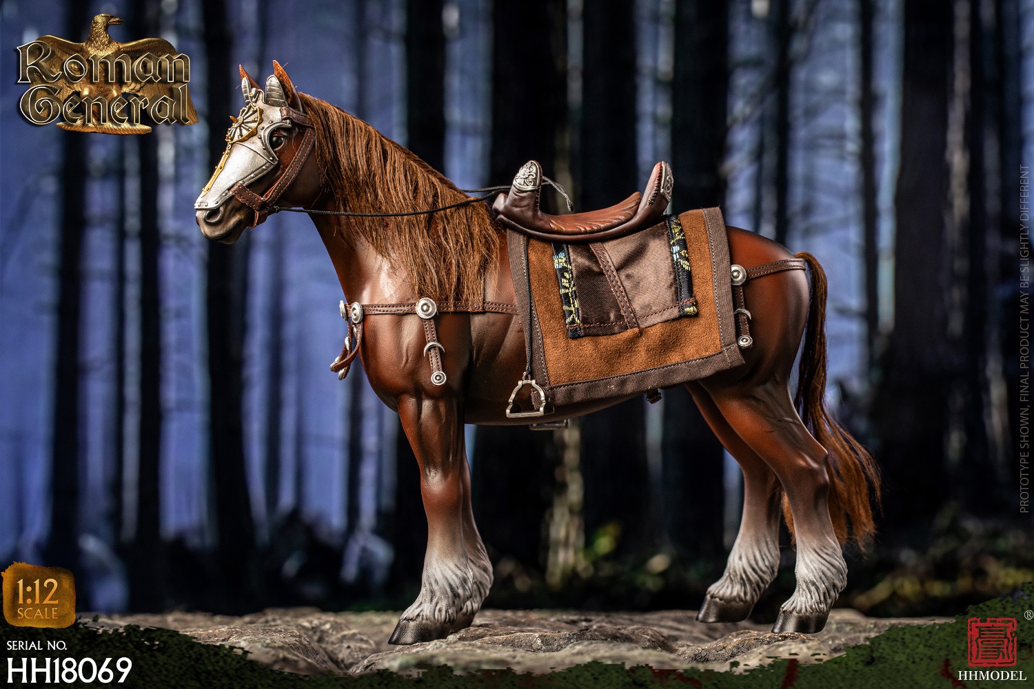 [พร้อมส่ง ] HHMODEL 1/12 : Imperial Legion - HH18069 : War Horse (เฉพาะม้า)