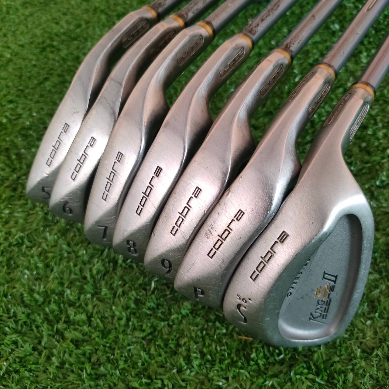 ชุดเหล็ก KING COBRA II OVERSIZE มีเหล็ก 5-9 เเละ PW SW ก้าน HUMP IQ SYSTEM FLEX R เหล็กใบใหญ่ เบา ตีง่ายมากๆ ระยะดีมากๆ สไตล์ KING COBRA