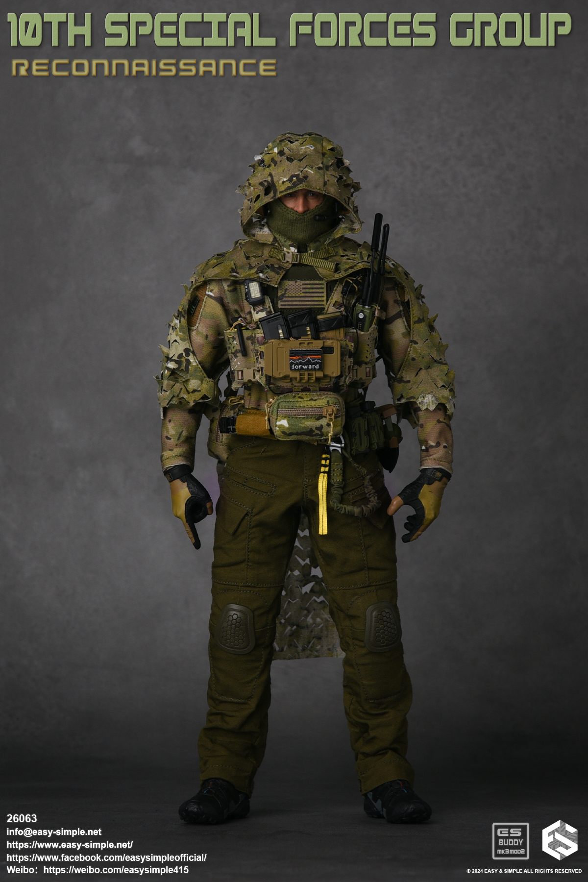 [สั่งจอง] Easy&Simple 26063 1/6 : 10TH SPECIAL FORCES GROUP Reconnaissance