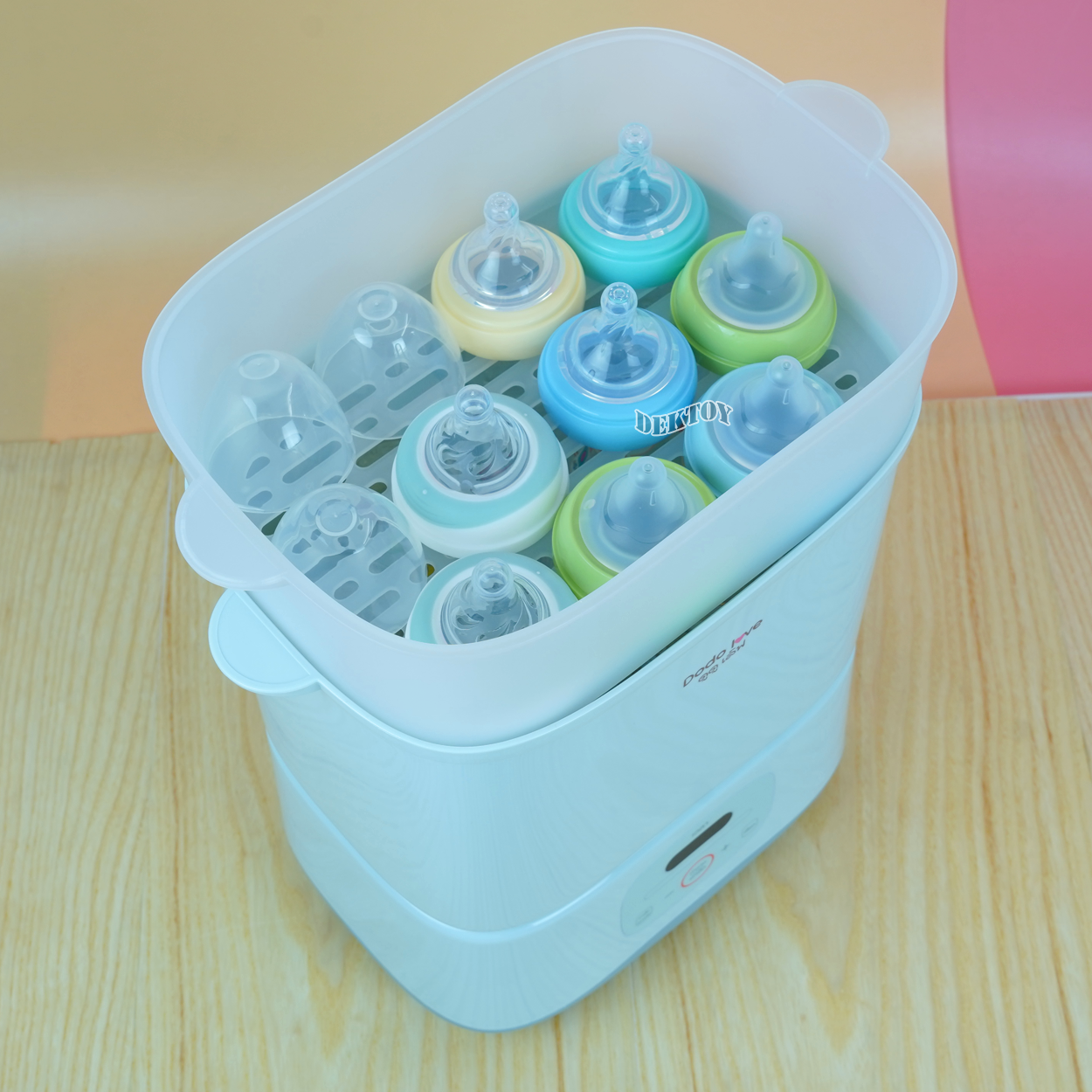 DODOLOVE ดูดูเลิฟ เครื่องนึ่งขวดนมพร้อมอบแห้ง การใช้งานถึง 4 ฟังก์ชั่น ฆ่าเชื้อด้วยไอน้ำ อบแห้งโดยลมร้อน