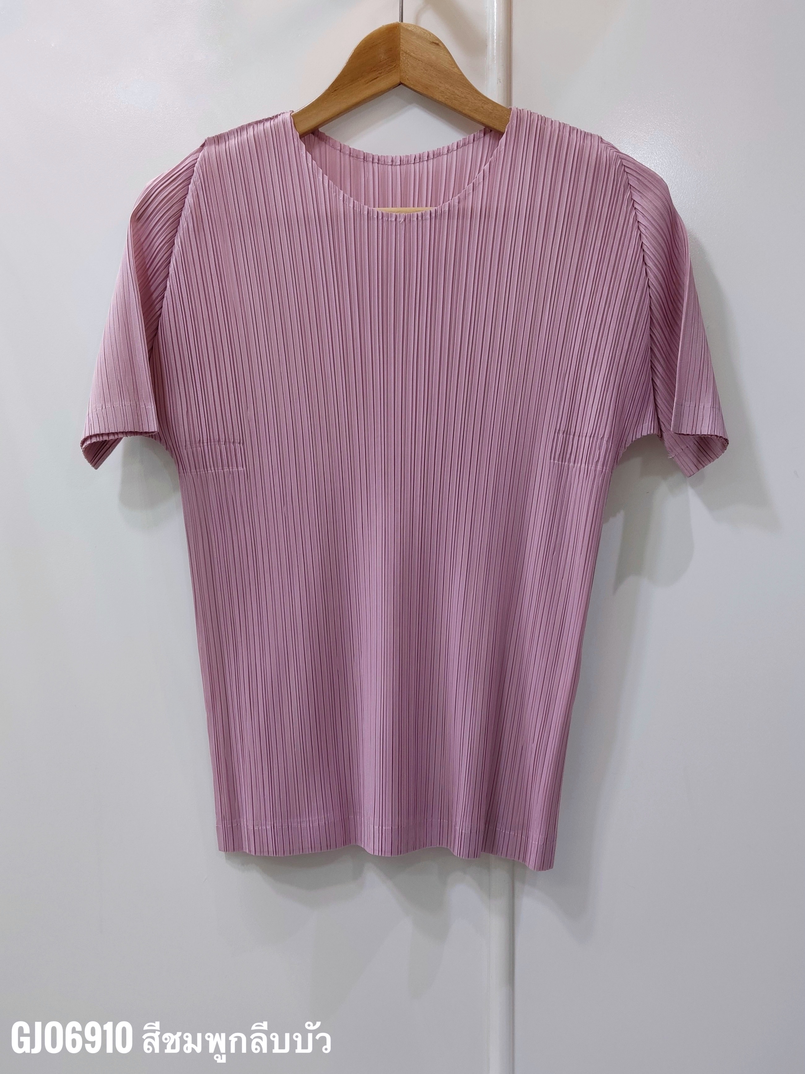 เพิ่มสีใหม่!! 2MUAY BASIC GJO6910 เสื้อพลีทคุณภาพ SHORT SLEEVE PLEATED TOP 14 สี FREE SIZE