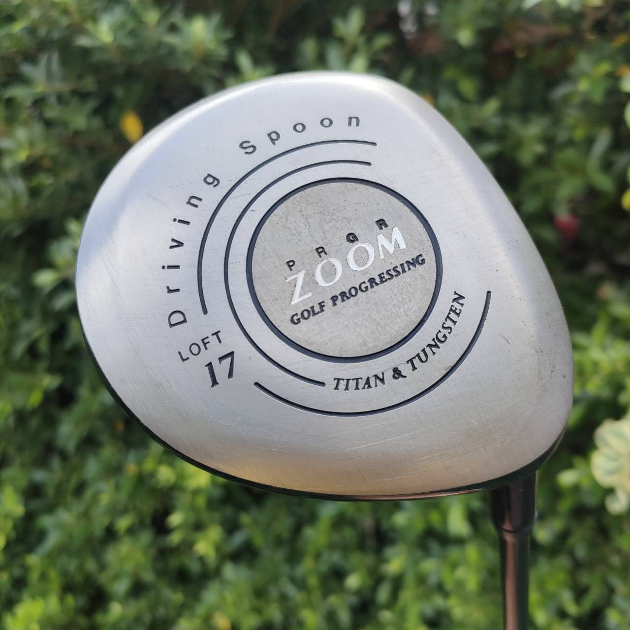 FW PRGR ZOOM DRIVING SPOON องศา 17 ก้าน PRGR ZOOM FLEX M-40 หัวแบนใหญ่ๆ ตีง่าย เพราะหน้านาว และตีไกลมาก!! ไม้พรีเมี่ยมญี่ปุ่น!! ไม้กอล์ฟมือสอง ของแท้ BY NakaraLuxurious