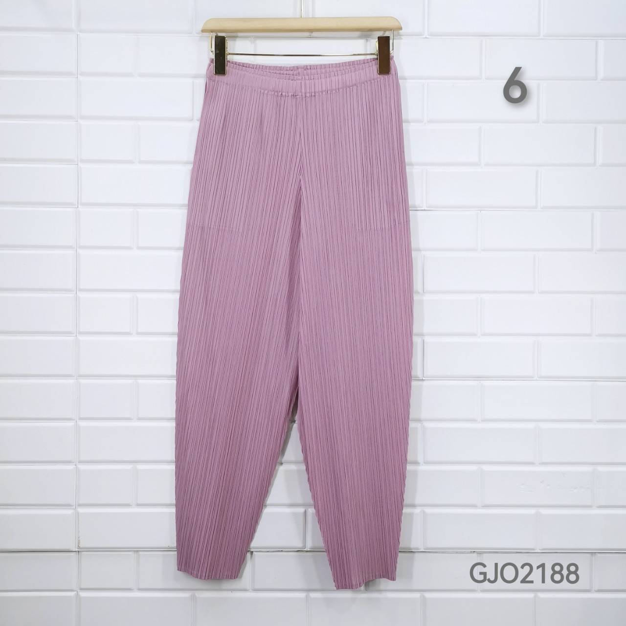 ยาว 34นิ้ว!! 2MUAY รุ่น GJO2188 กางเกงผู้หญิง กางเกงอัดพลีทคุณภาพ 12สี FREE SIZE CASUAL FIT PLEATES PANTS