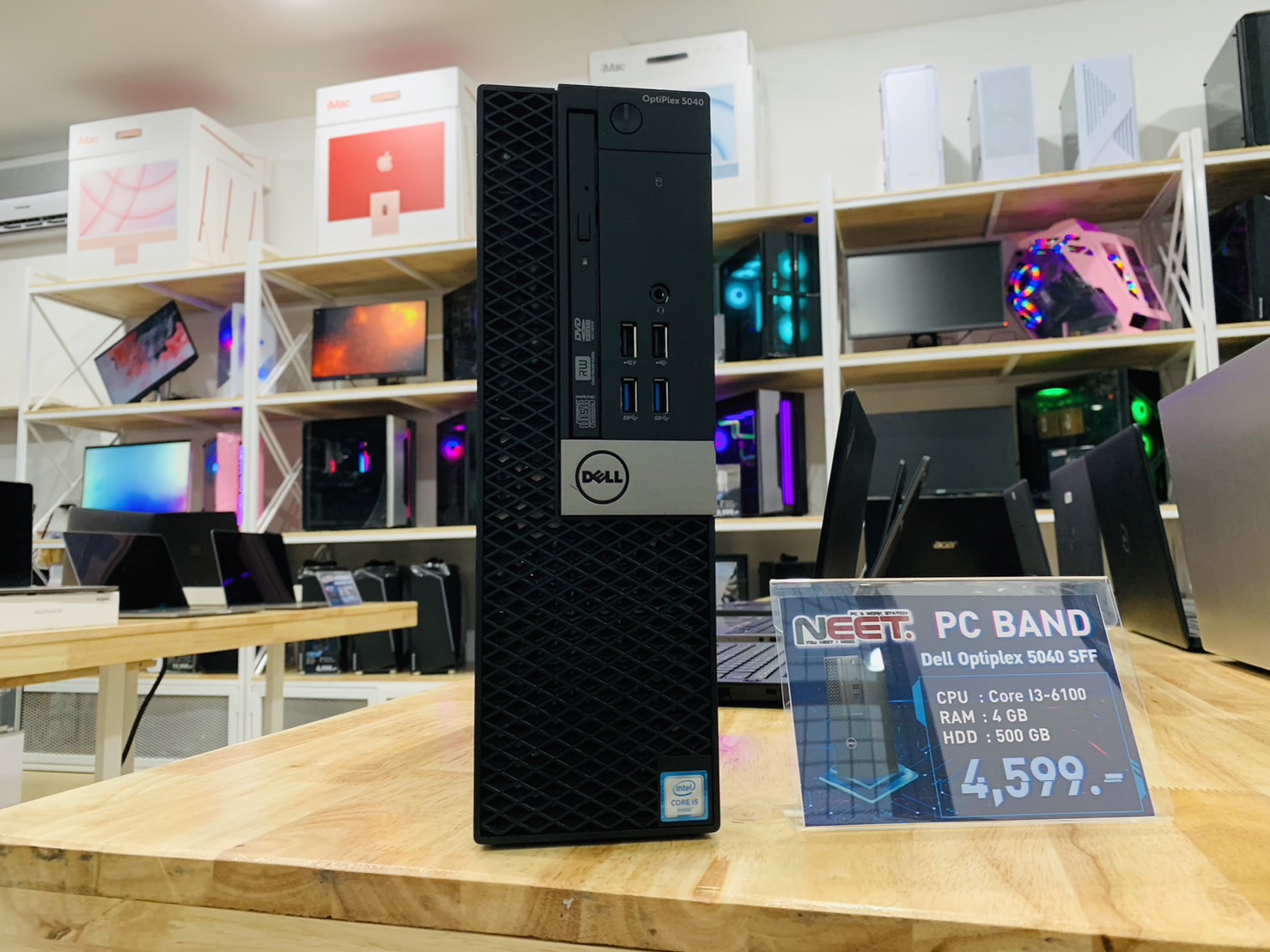 Dell Optiplex 5040 SFF คอม พิวเตอร์แบบตั้งโต๊ะ พร้อมใช้งาน i3-6100 Ram 4 GB HDD 500GB
