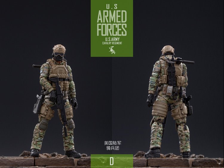 [สั่งจอง]JOYTOY：1/18 JTUS004 US Army Cavalry Regiment Set